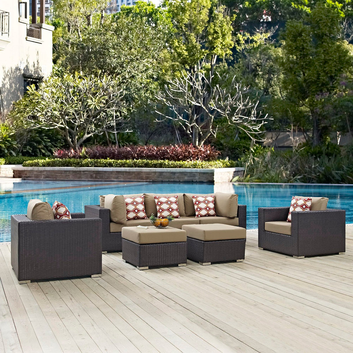 Convene 7 Piece Outdoor Sectional Set
