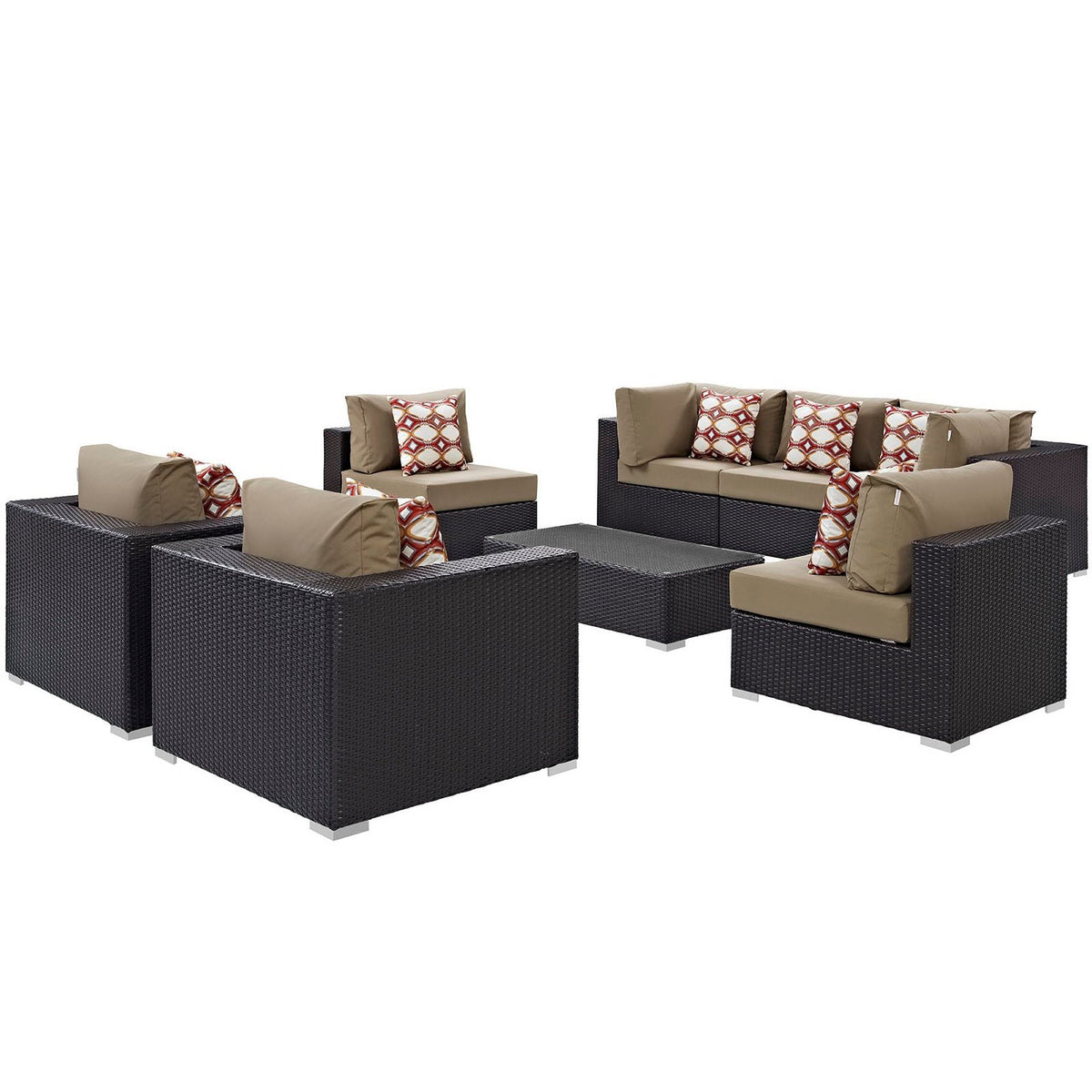 Convene 8 Piece Outdoor Sectional Set
