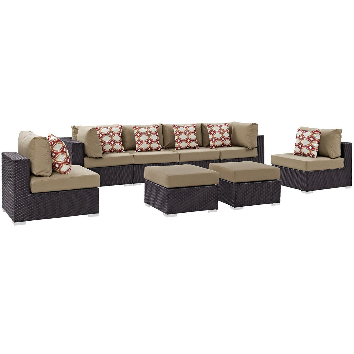 Convene 8 Piece Outdoor Sectional Set