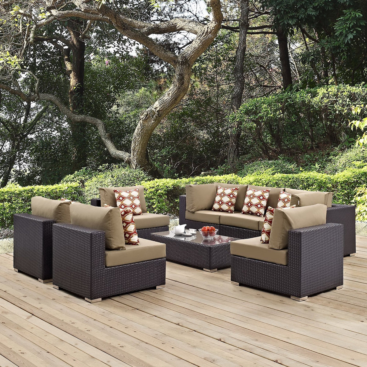 Convene 8 Piece Outdoor Sectional Set