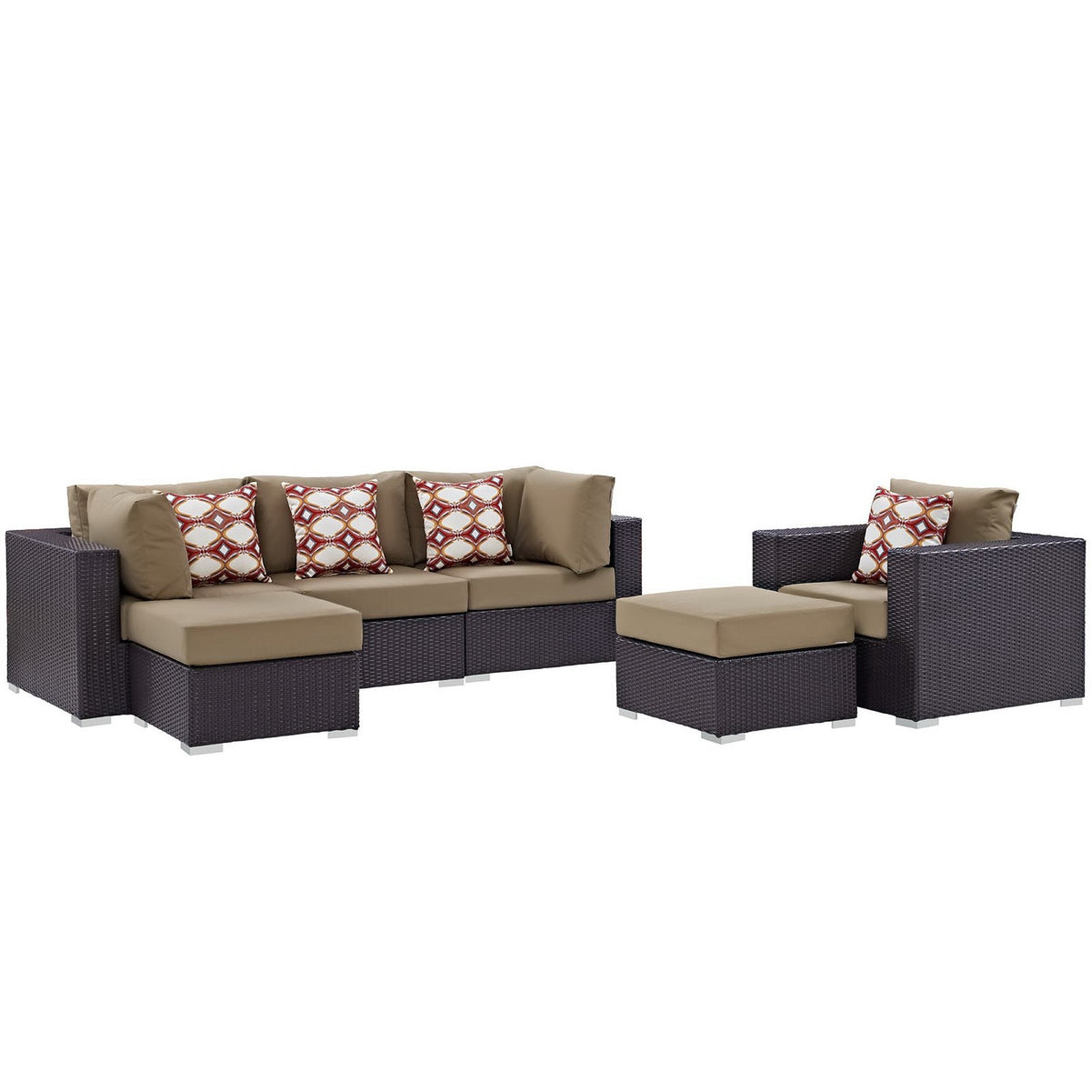 Convene 6 Piece Outdoor Sectional Set