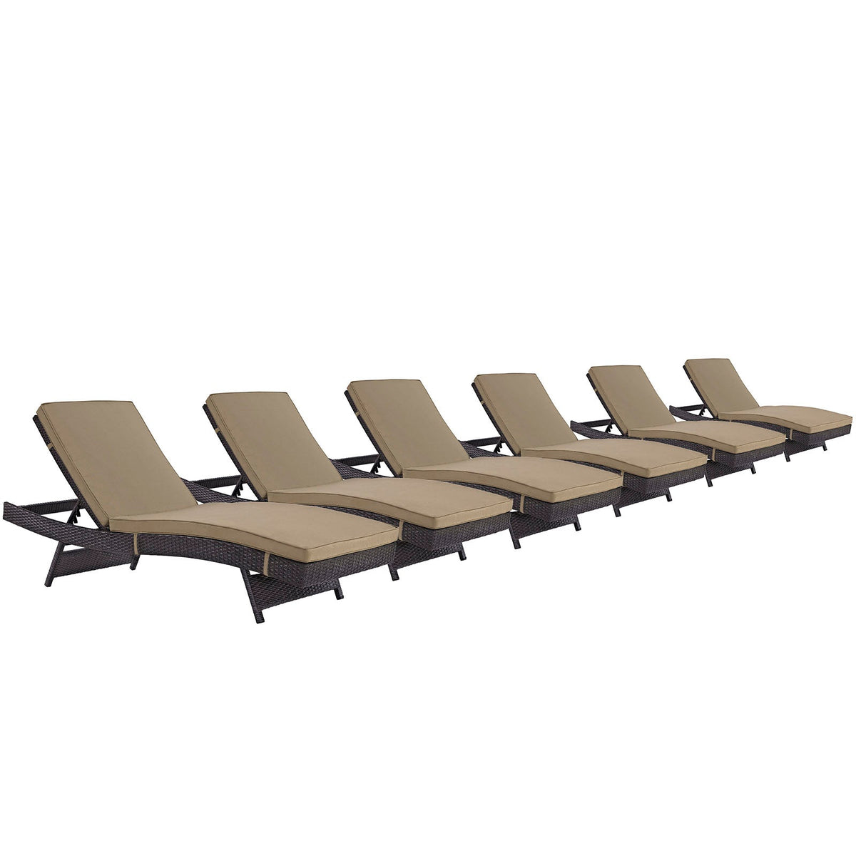 Convene Chaise Outdoor Patio Set of 6 - view 6