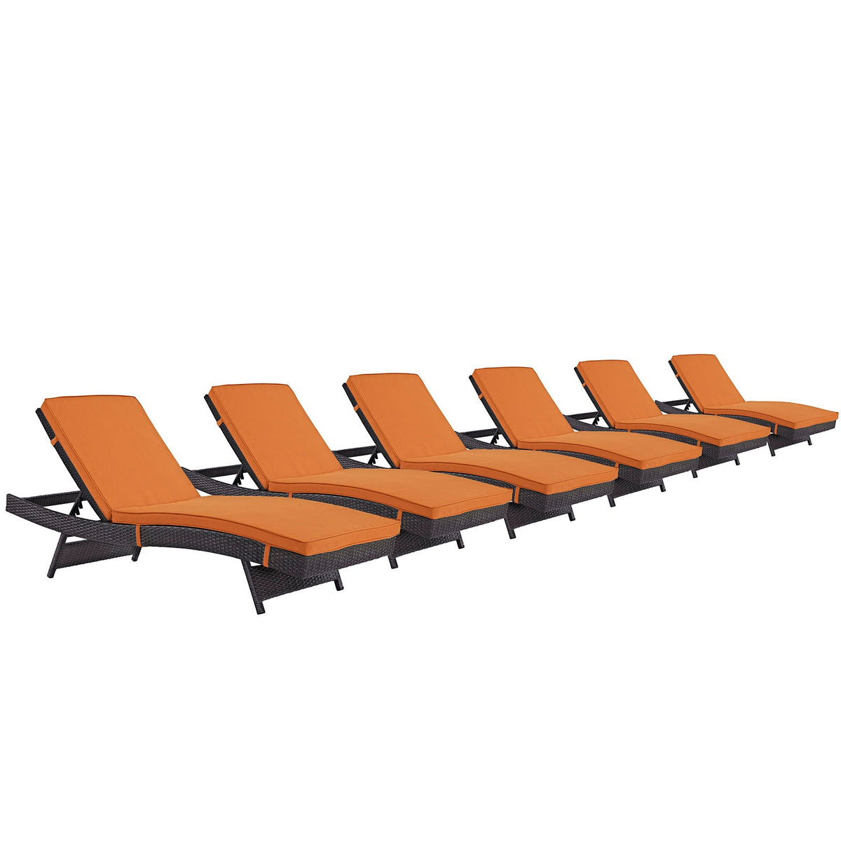 Convene Chaise Outdoor Patio Set of 6 - view 1