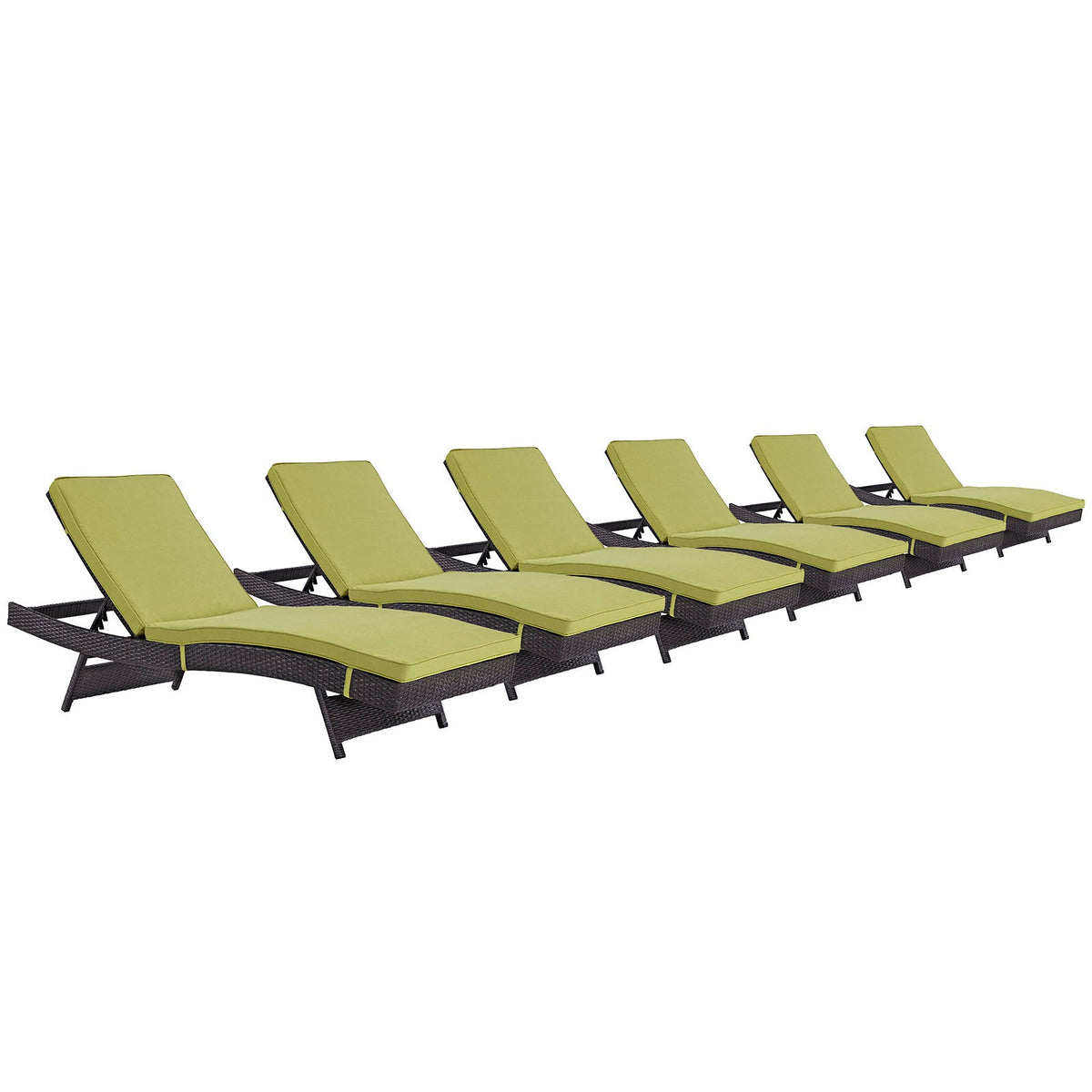 Convene Chaise Outdoor Patio Set of 6 - view 2
