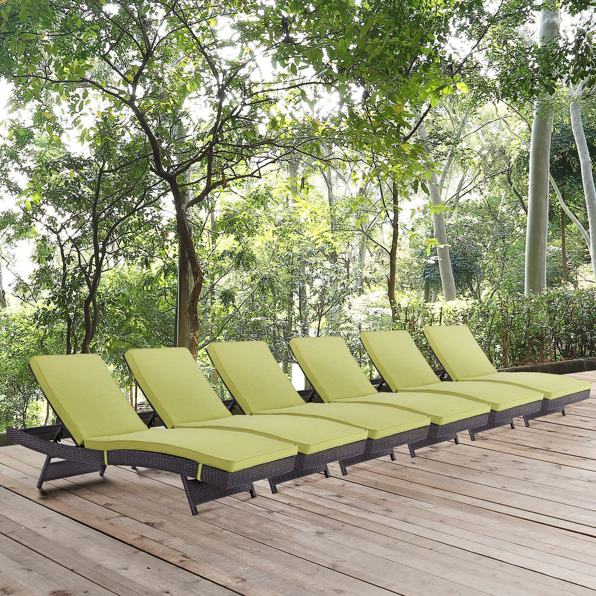 Convene Chaise Outdoor Patio Set of 6 - view 26