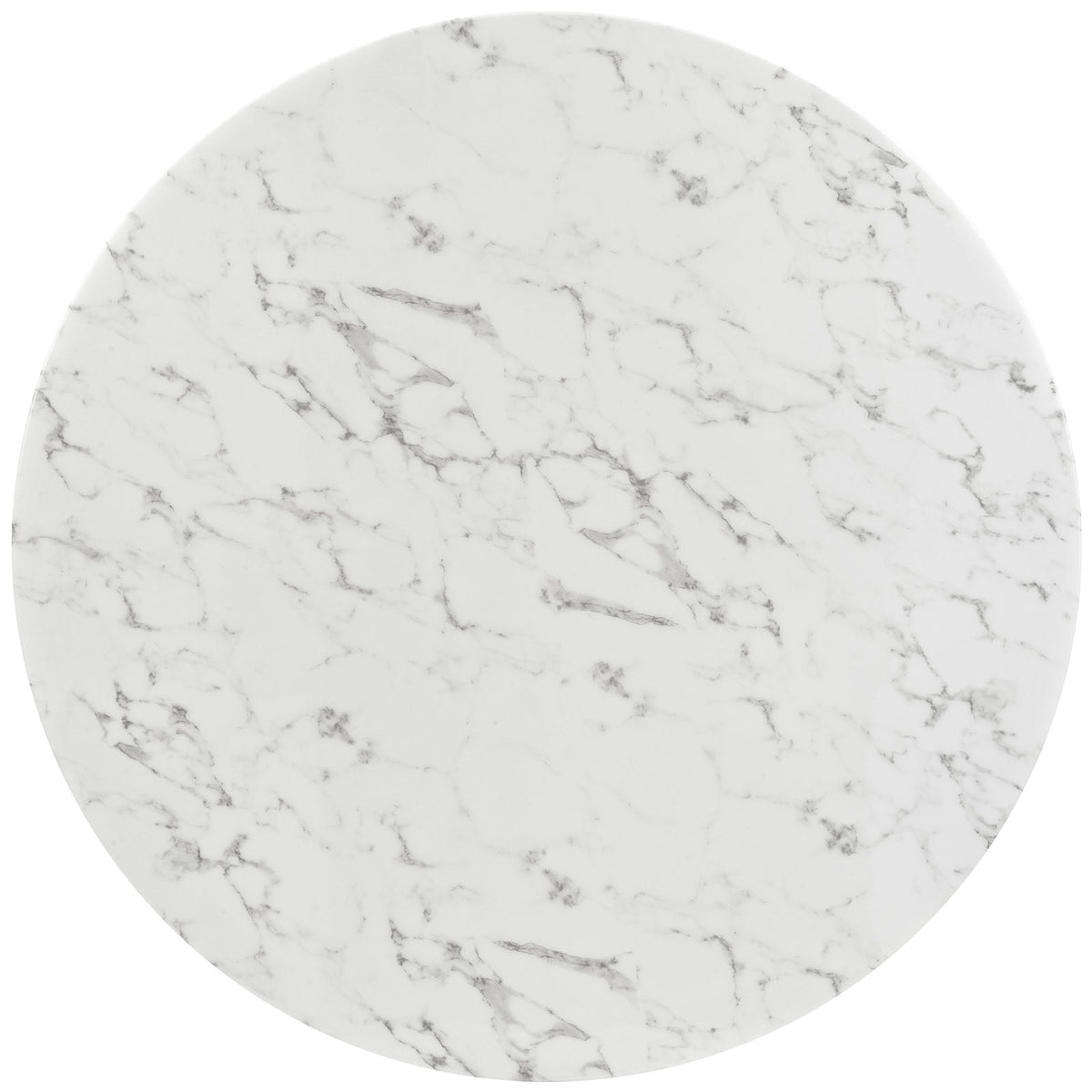 Lippa Round Artificial Marble Dining Table with Tripod Base