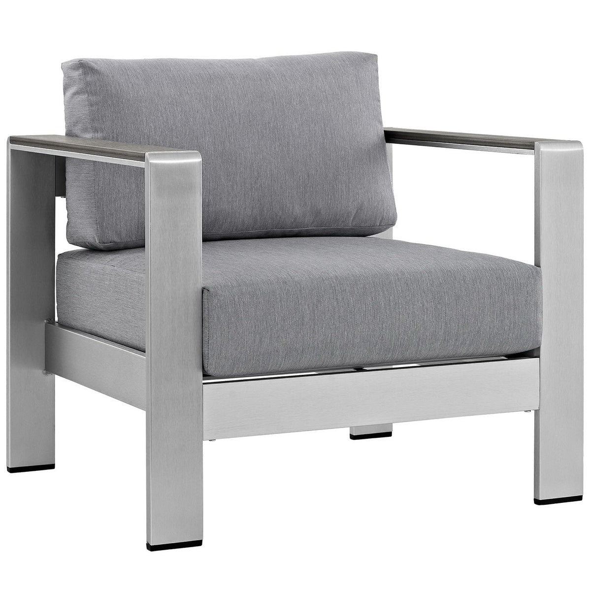 Shore 4 Piece Outdoor Aluminum Sectional Sofa Set