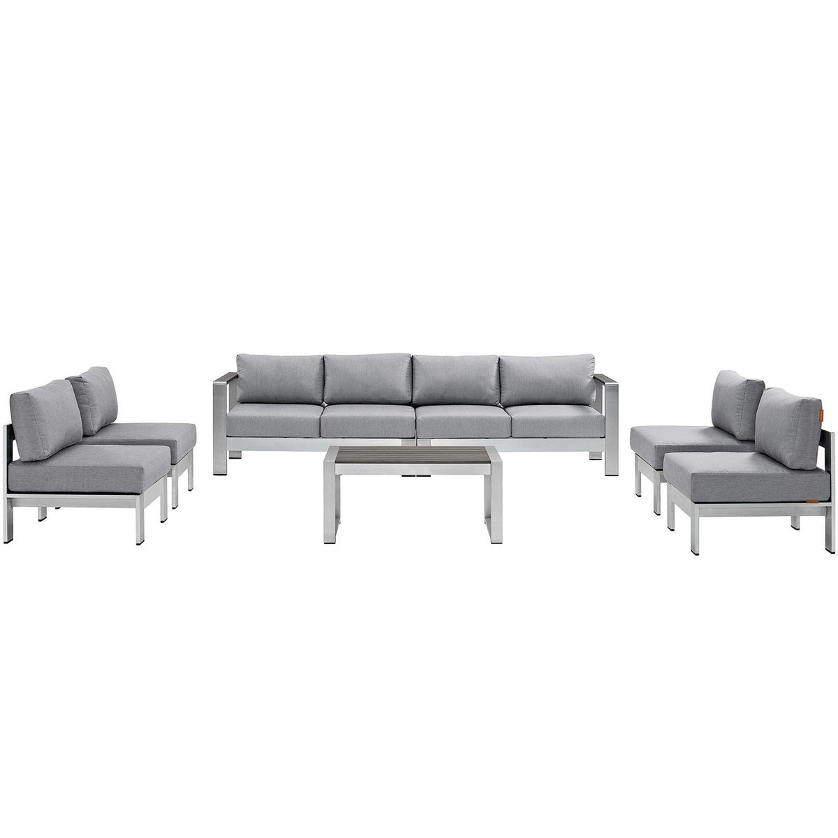 Shore 7 Piece Outdoor Sectional Sofa Set