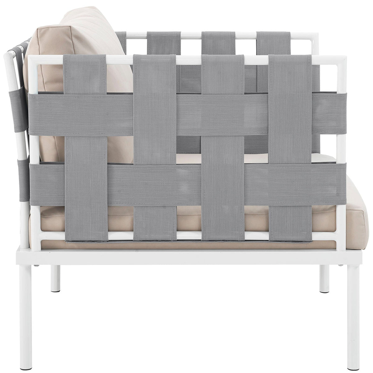 Harmony Outdoor Patio Aluminum Armchair - view 4