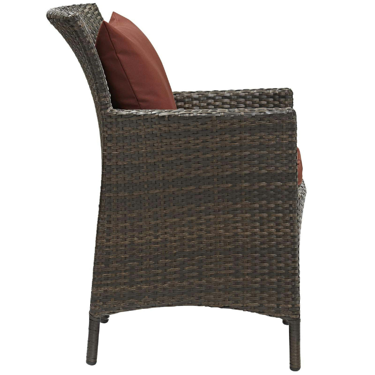 Conduit Outdoor Wicker Rattan Dining Armchair