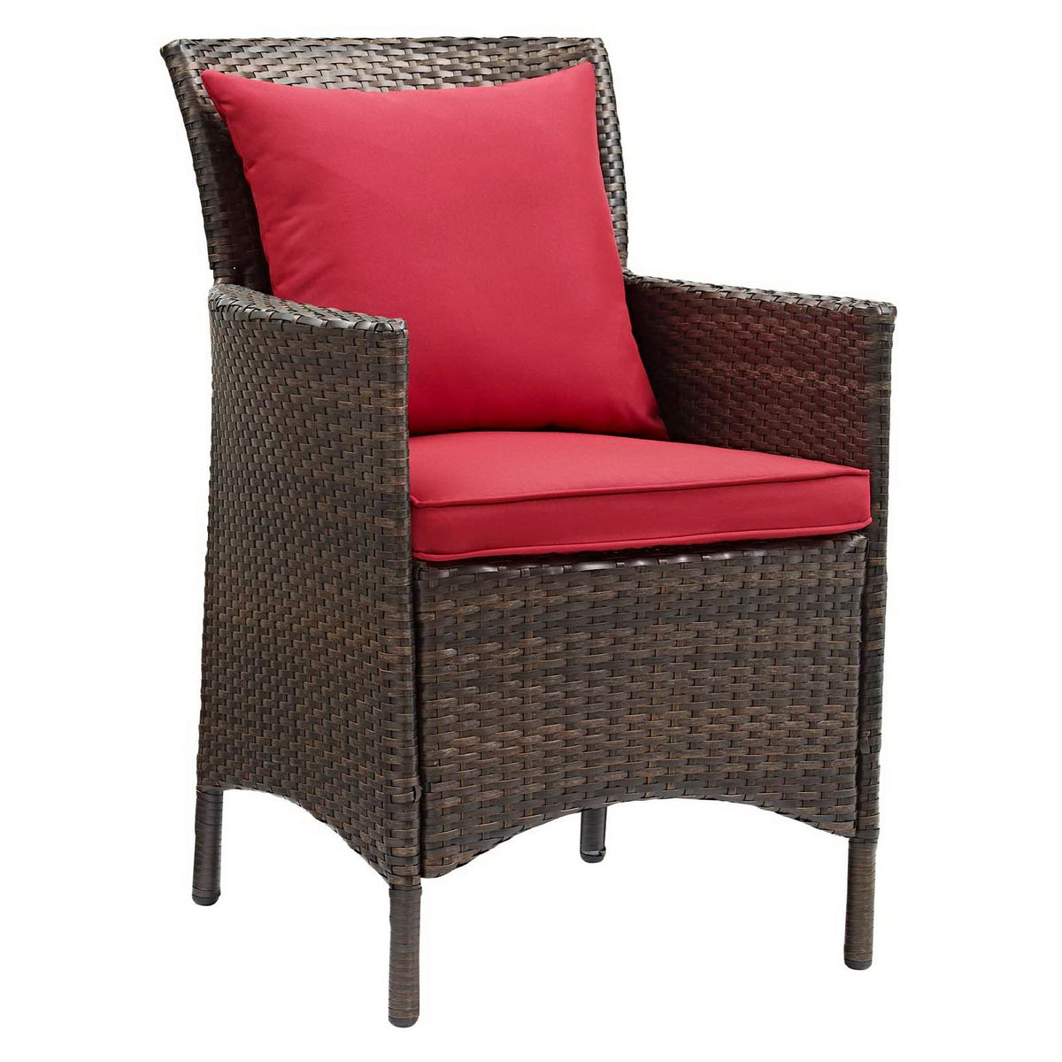 Conduit Outdoor Wicker Rattan Dining Armchair