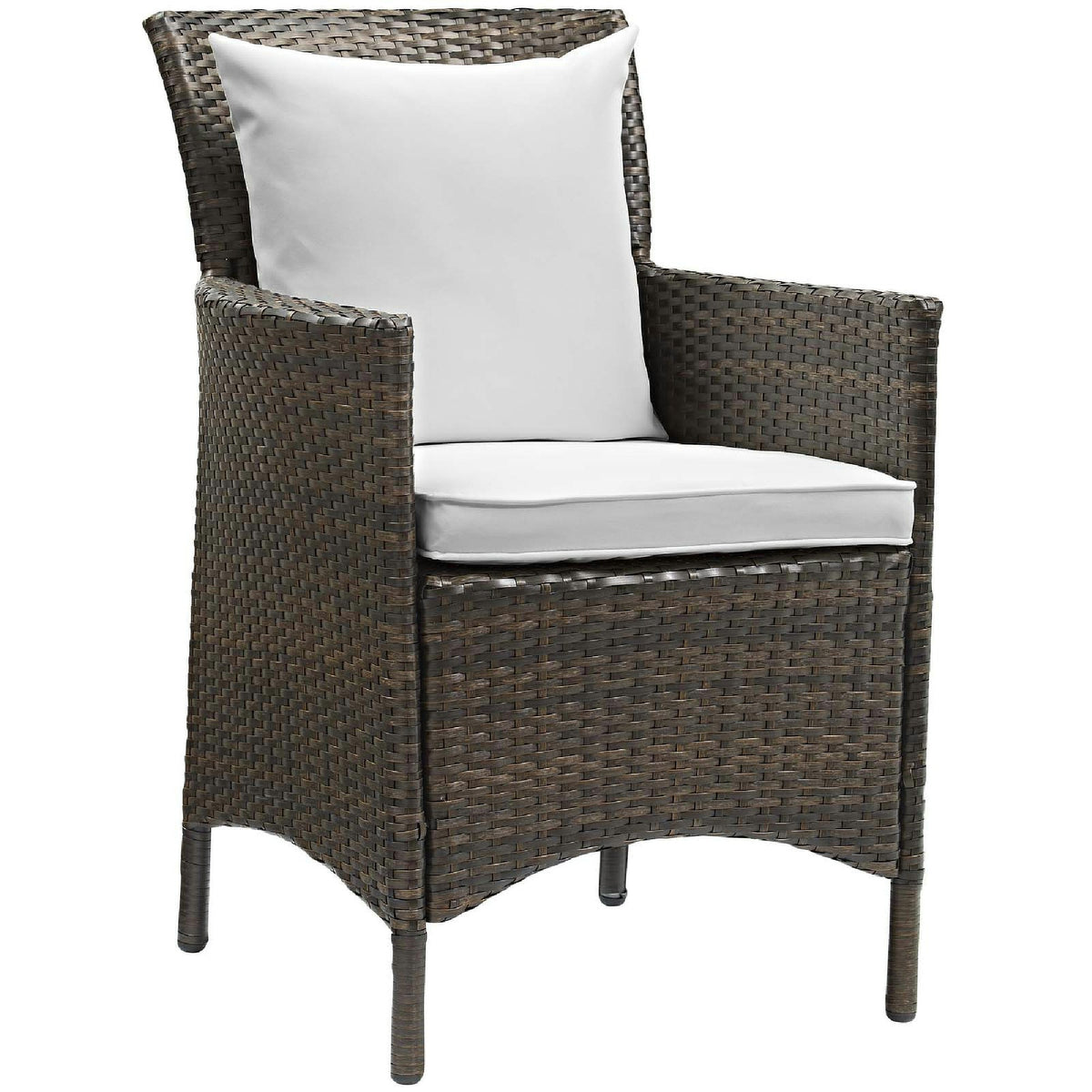 Conduit Outdoor Wicker Rattan Dining Armchair