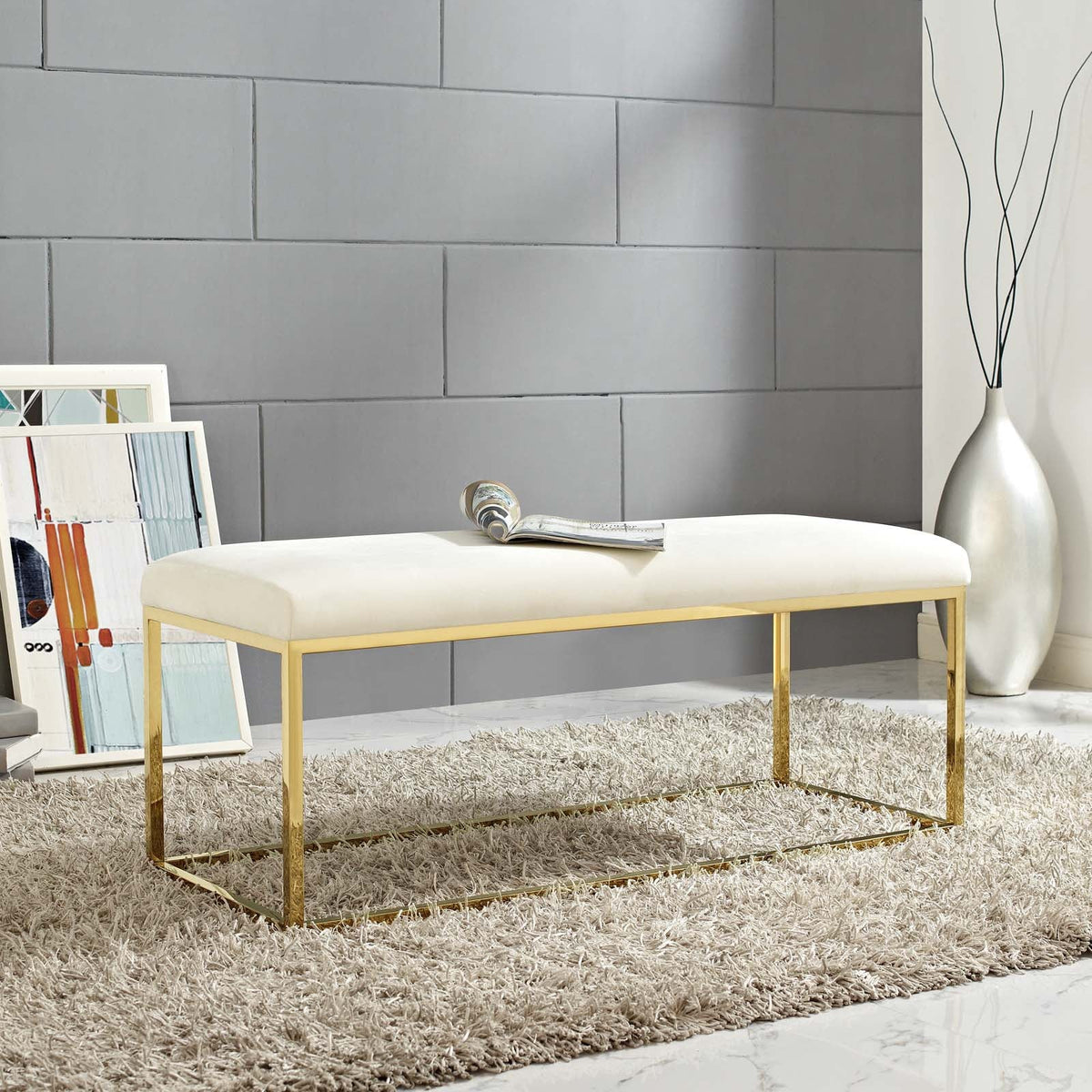 Anticipate Fabric Bench - view 7