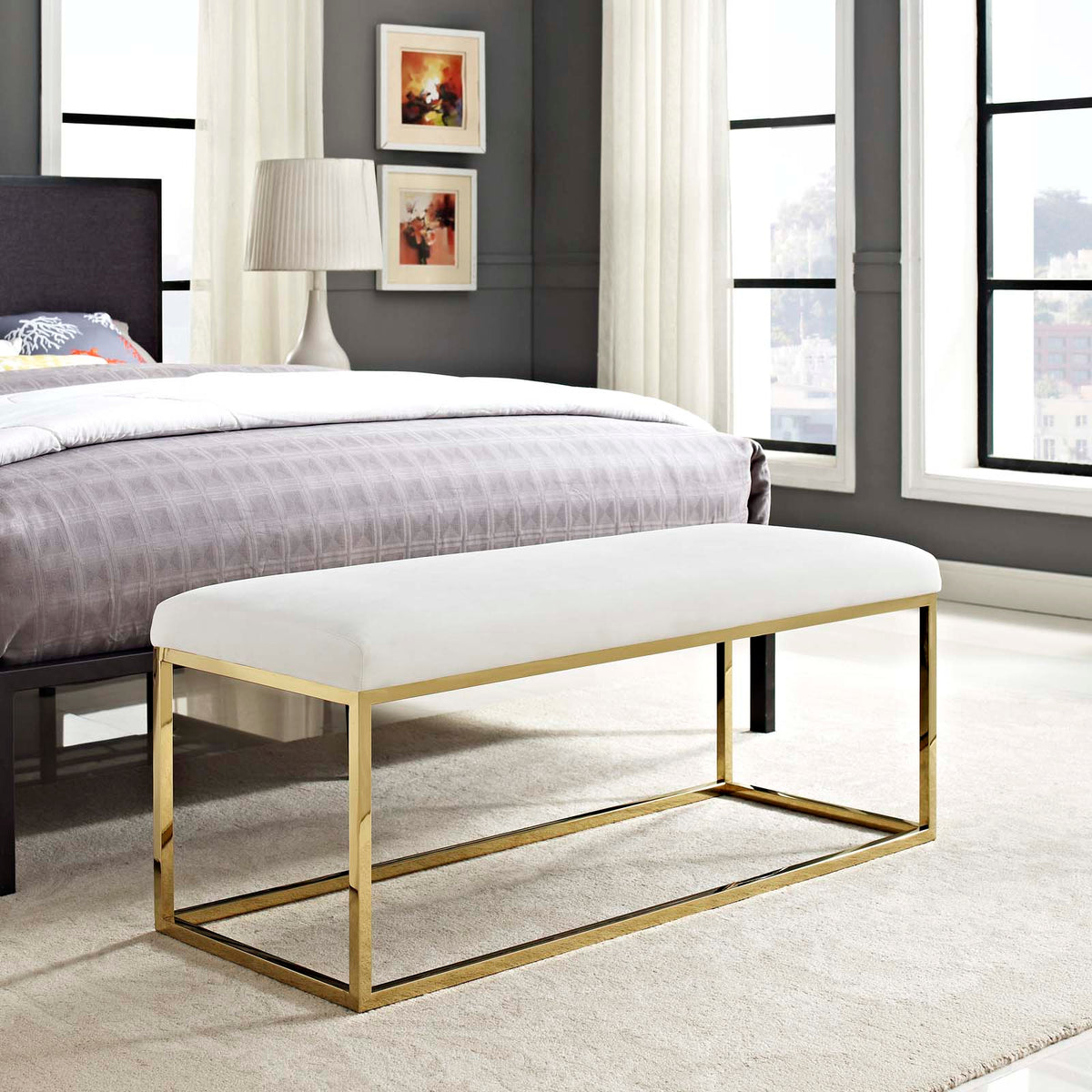 Anticipate Fabric Bench - view 9