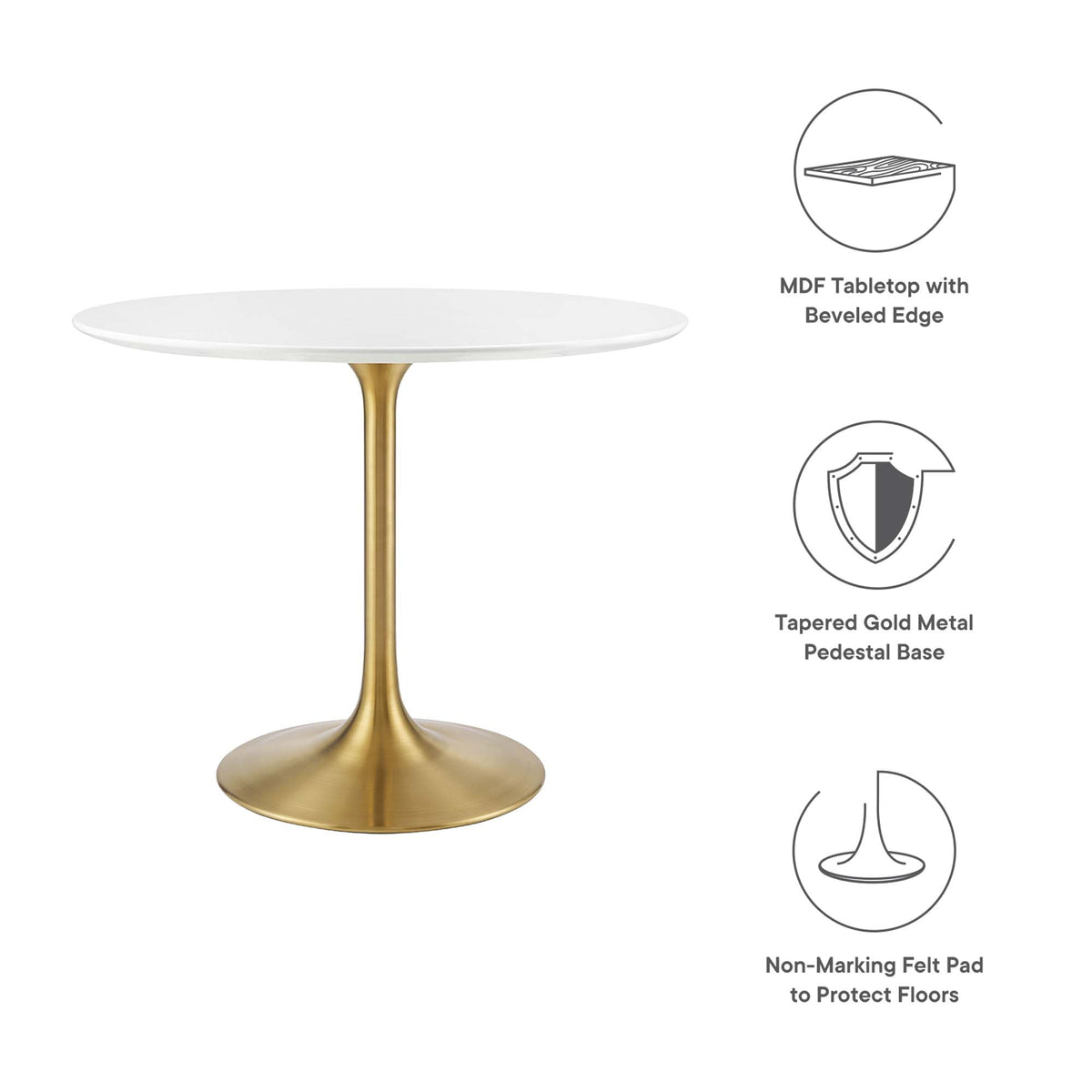 Lippa Round 36" Dining Table - view 55
