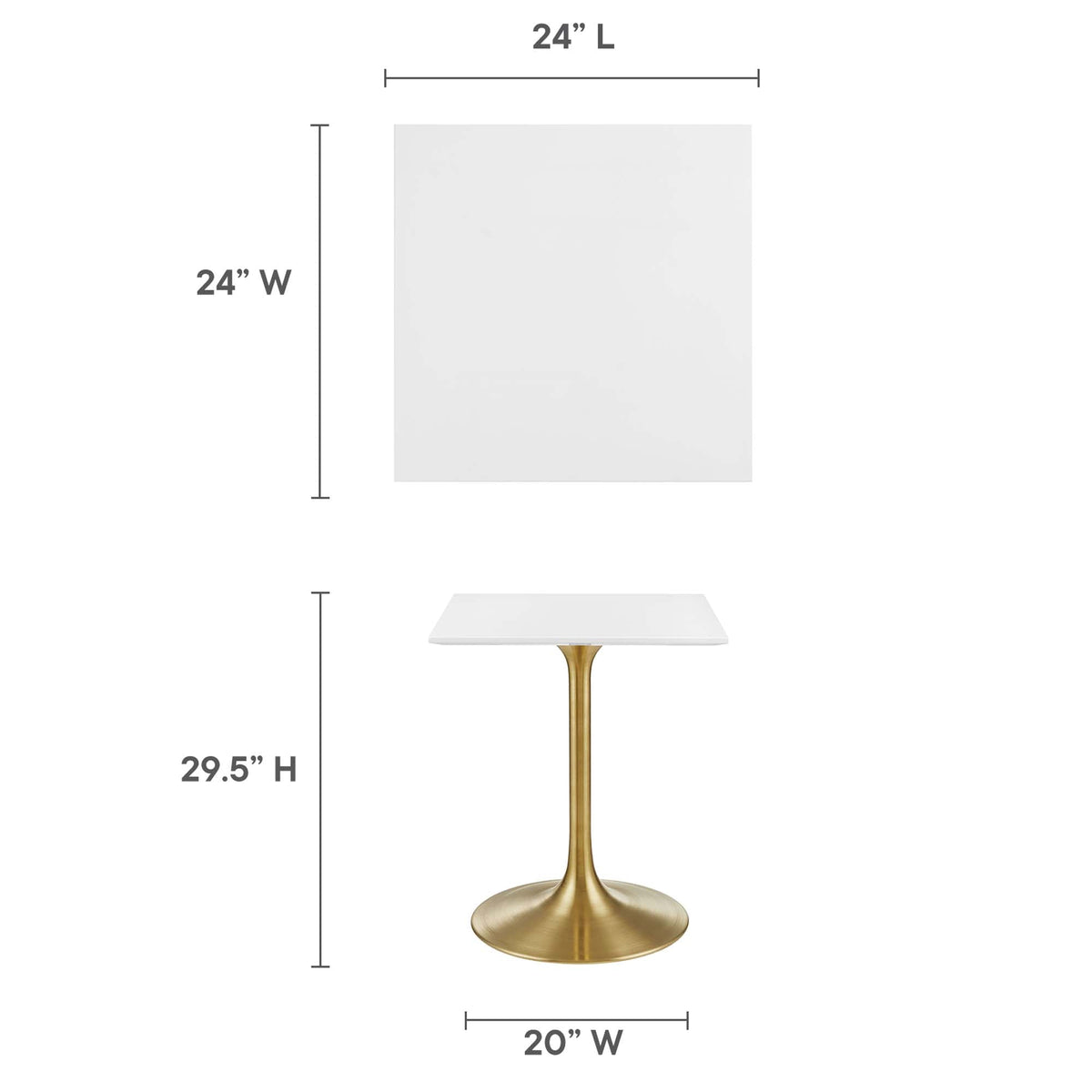 Lippa Square Wood Dining Table