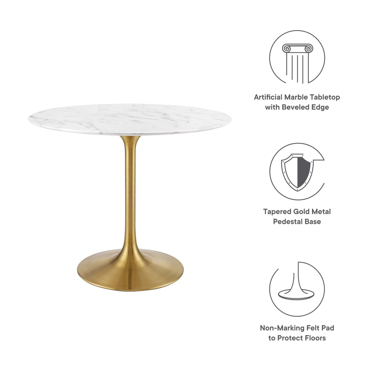 Lippa Round 36" Dining Table - view 56