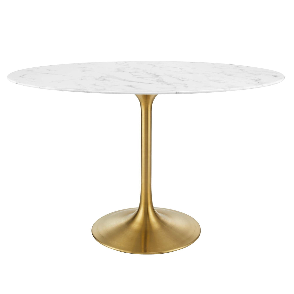 Lippa Oval Artificial Marble Dining Table - view 5
