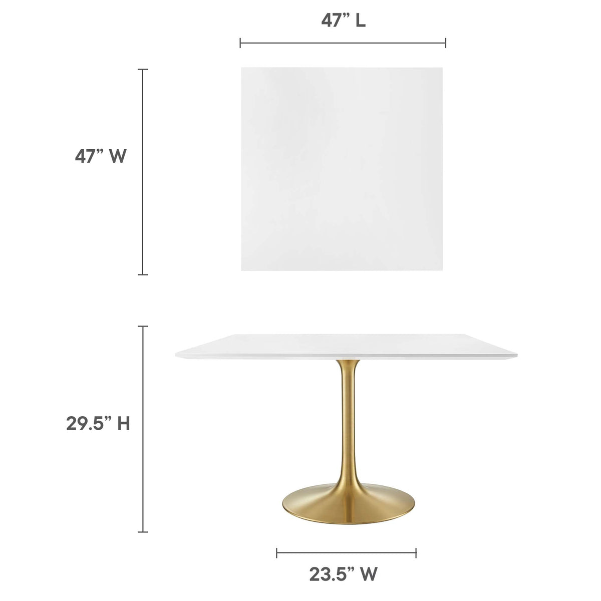 Lippa Square Wood Dining Table