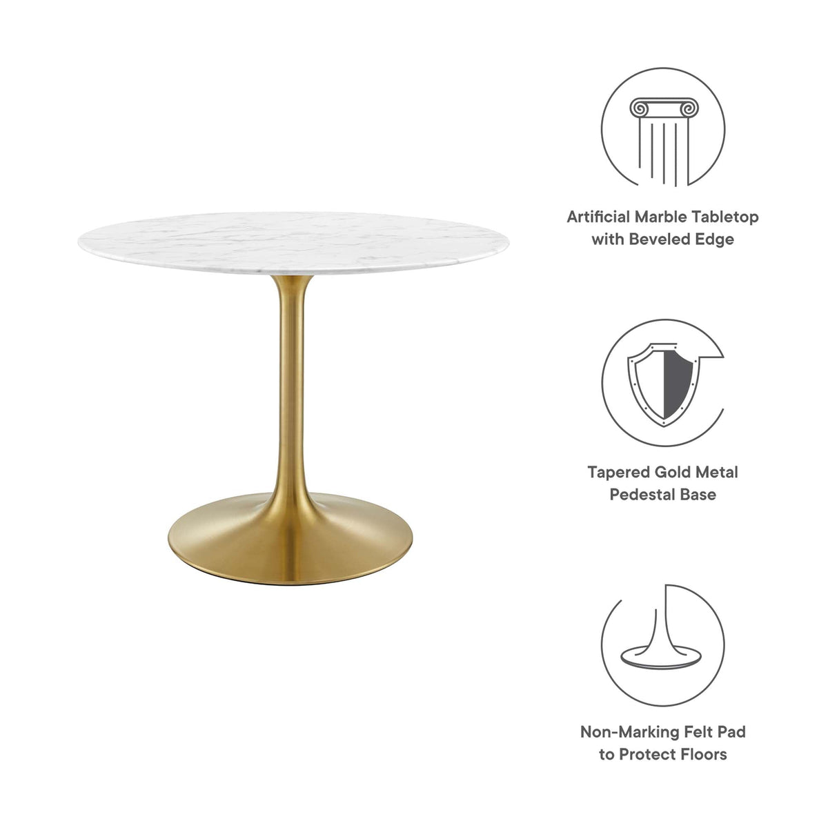 Lippa Round 40" Dining Table - view 31
