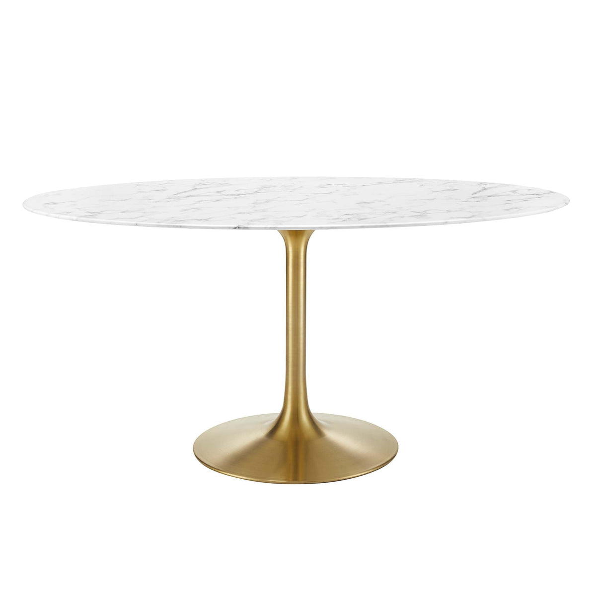 Lippa Oval Artificial Marble Dining Table - view 7