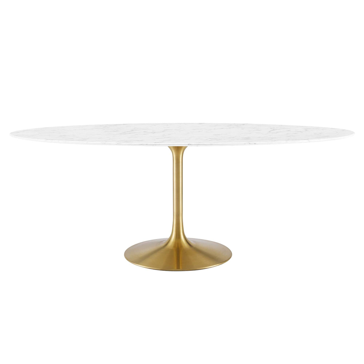 Lippa Oval Artificial Marble Dining Table - view 8