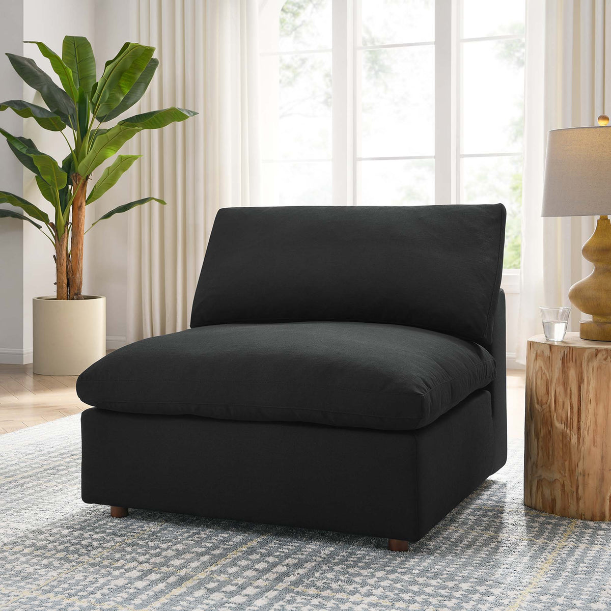 Commix Down Filled Overstuffed Armless Chair - view 49