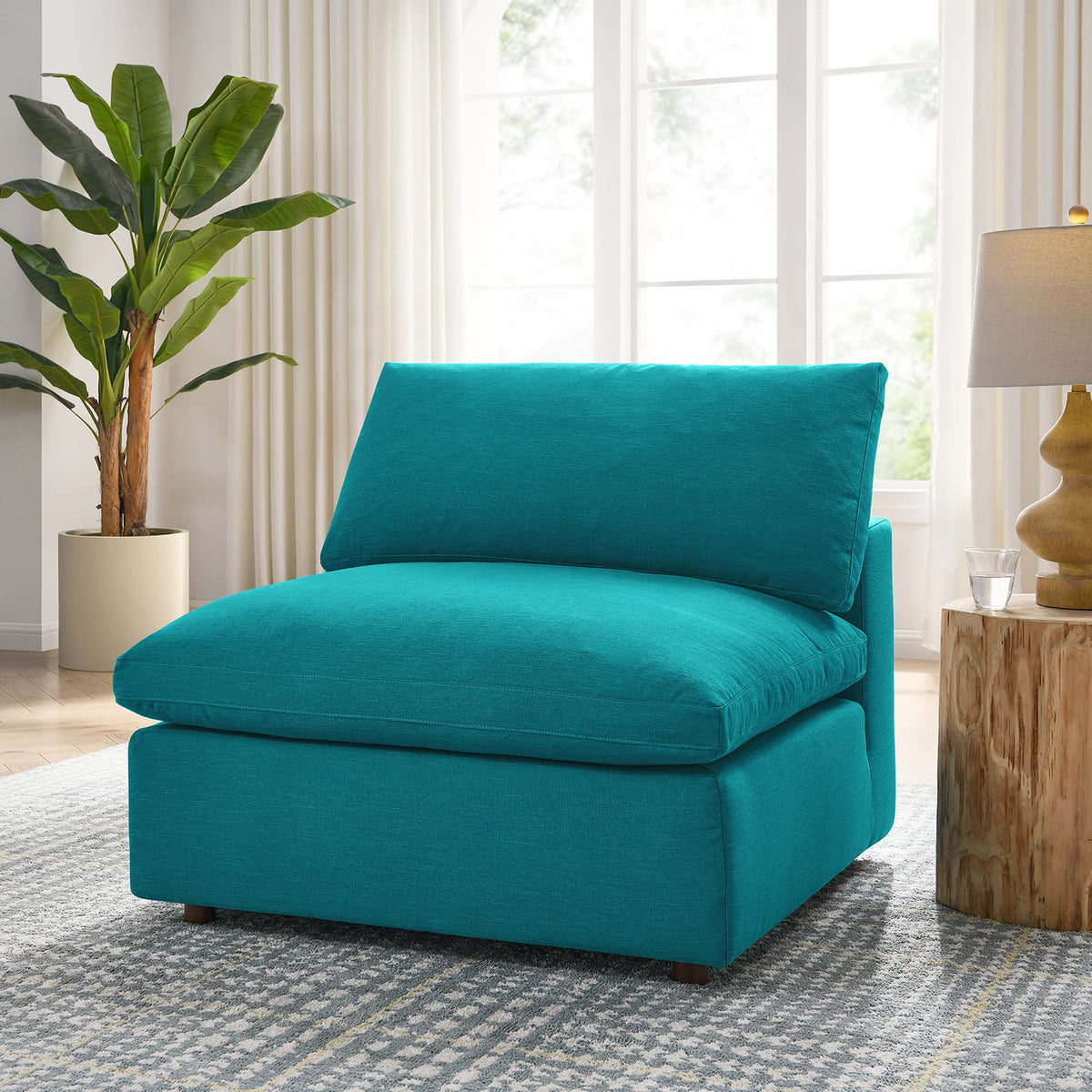 Commix Down Filled Overstuffed Armless Chair - view 50