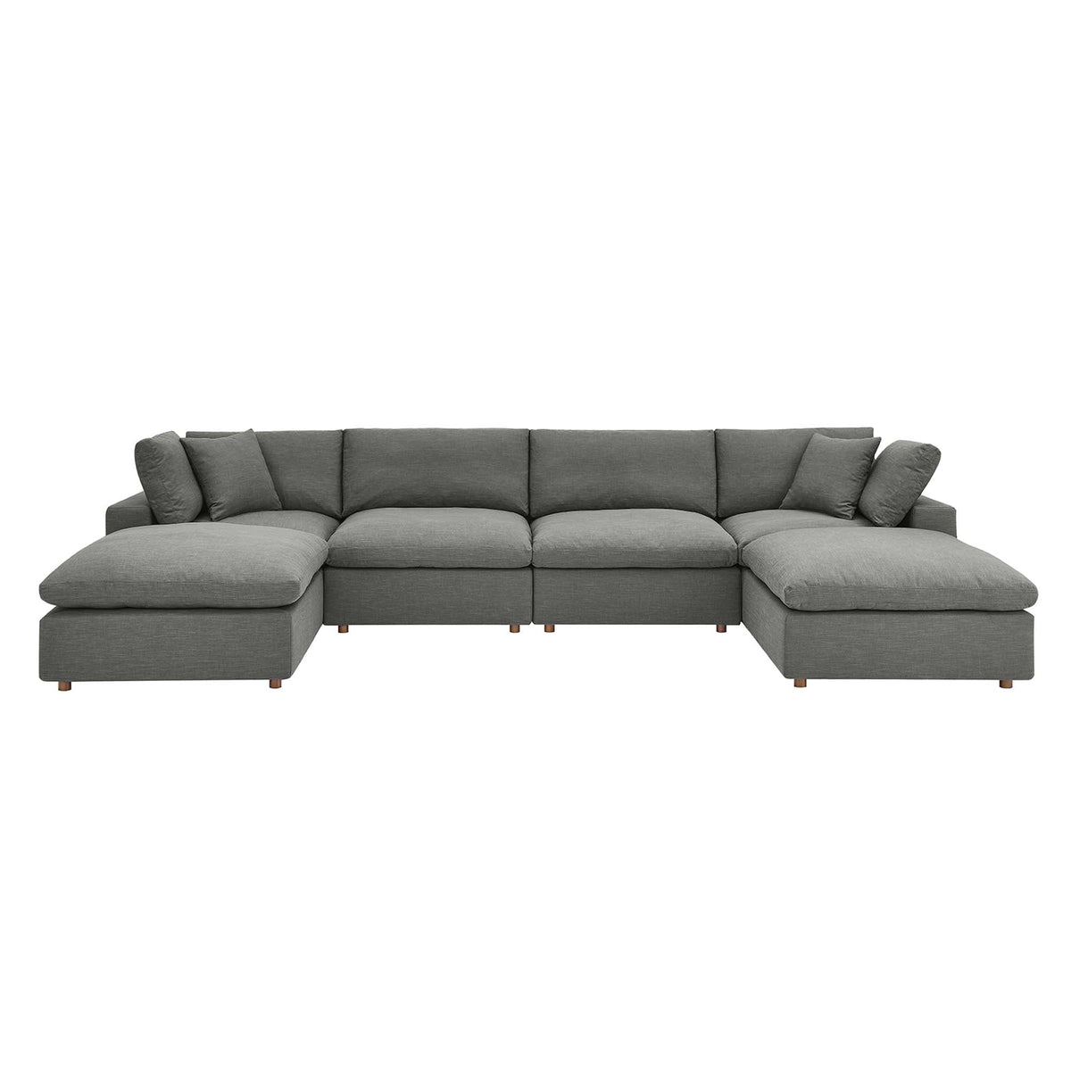 Commix 6-Piece Down Filled Overstuffed Sectional Sofa