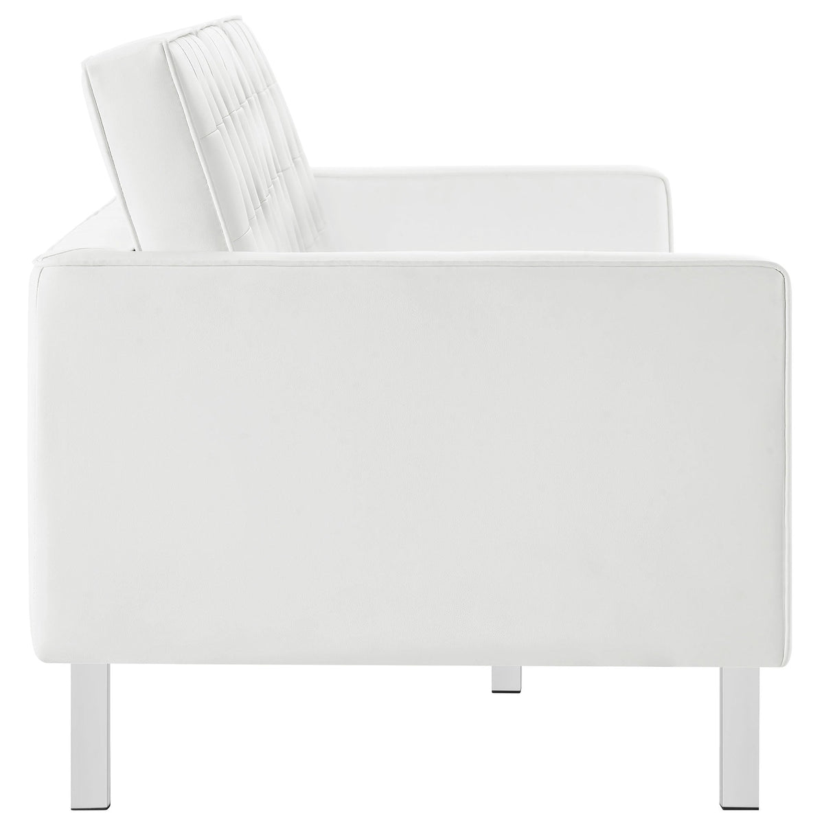 Loft Tufted Vegan Leather Sofa - view 8