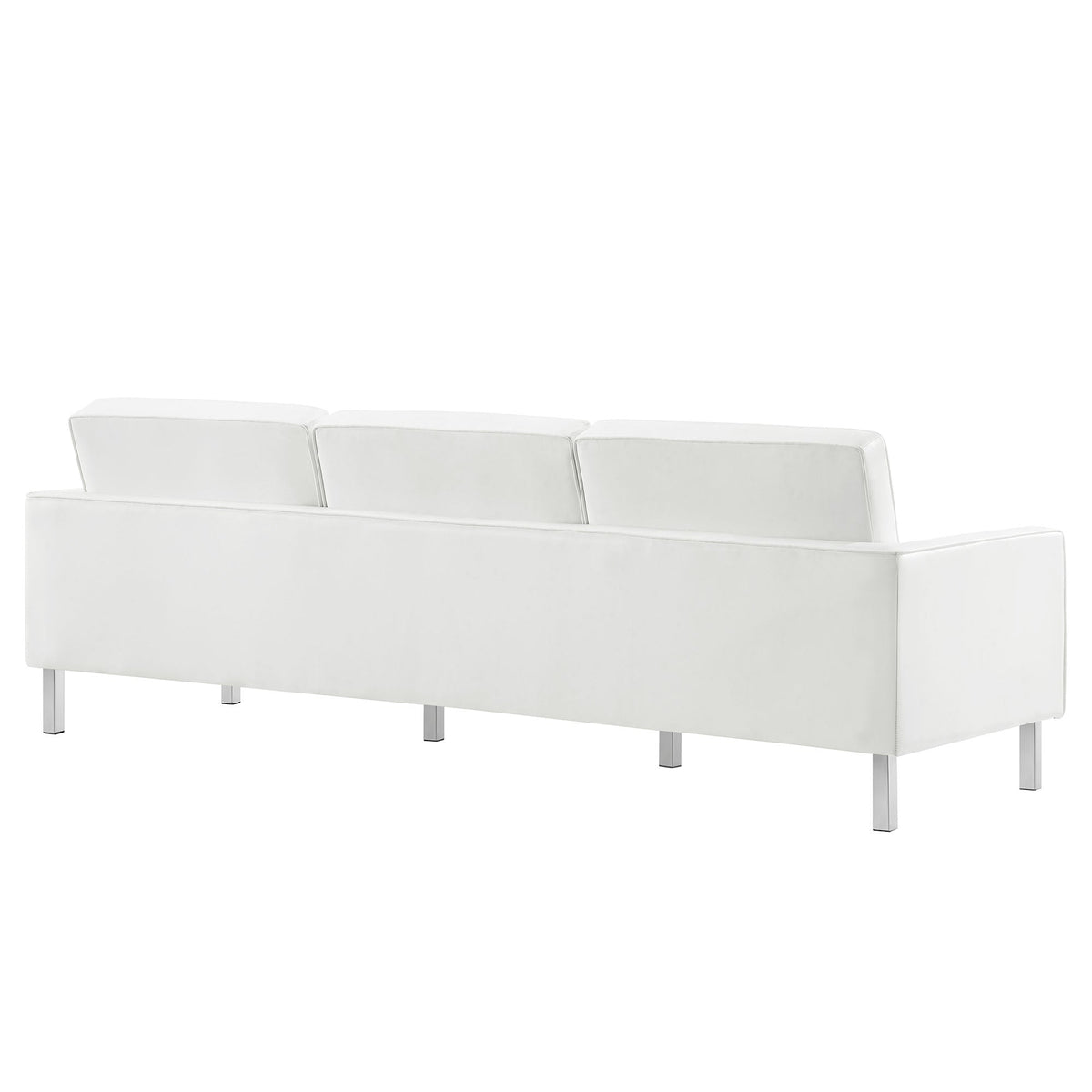 Loft Tufted Vegan Leather Sofa - view 12
