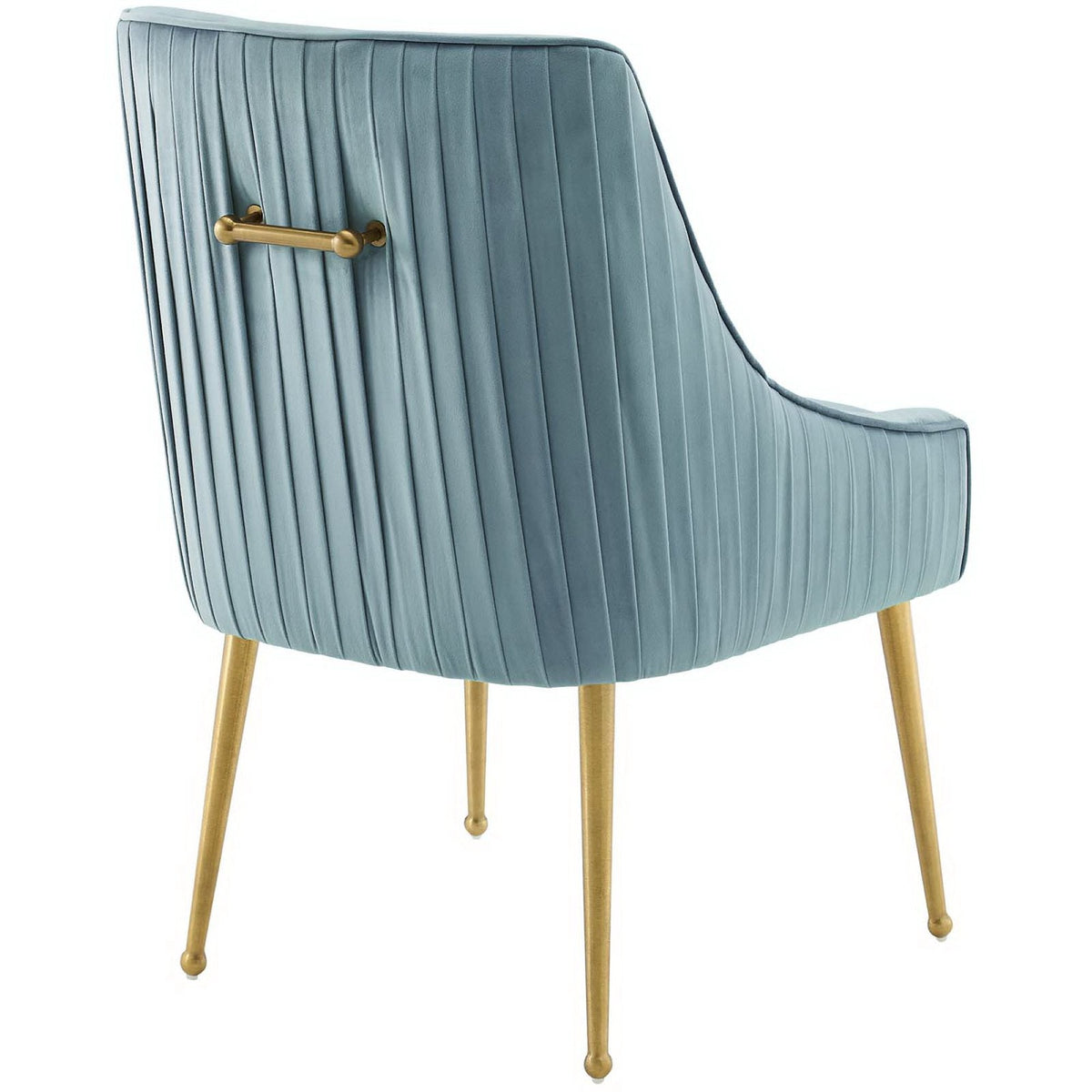 Discern Pleated Back Upholstered Performance Velvet Dining Chair - view 6