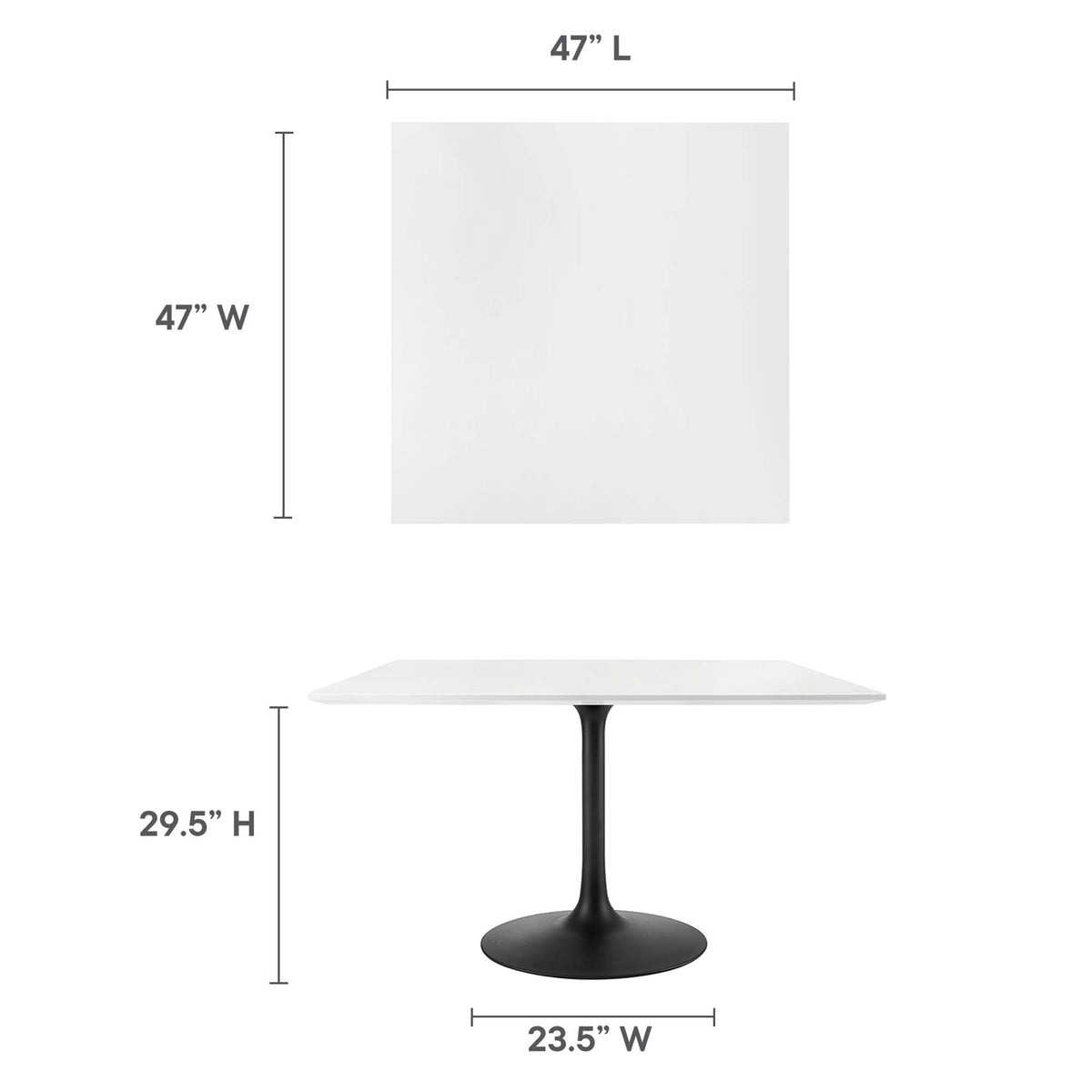 Lippa Square Wood Dining Table