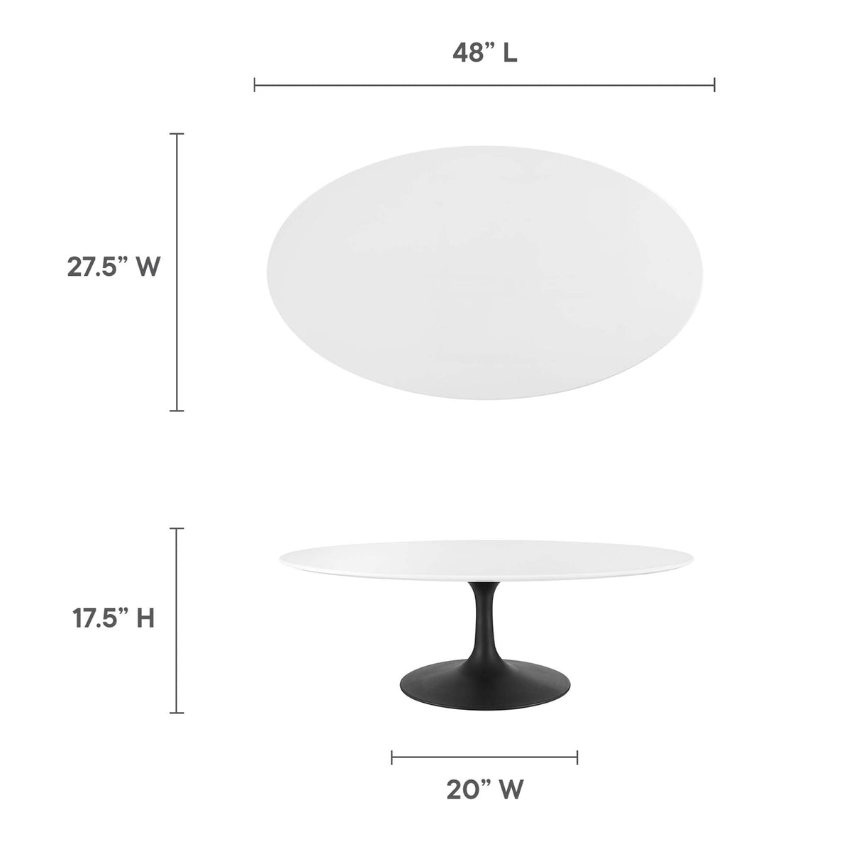 Lippa Oval Wood Coffee Table