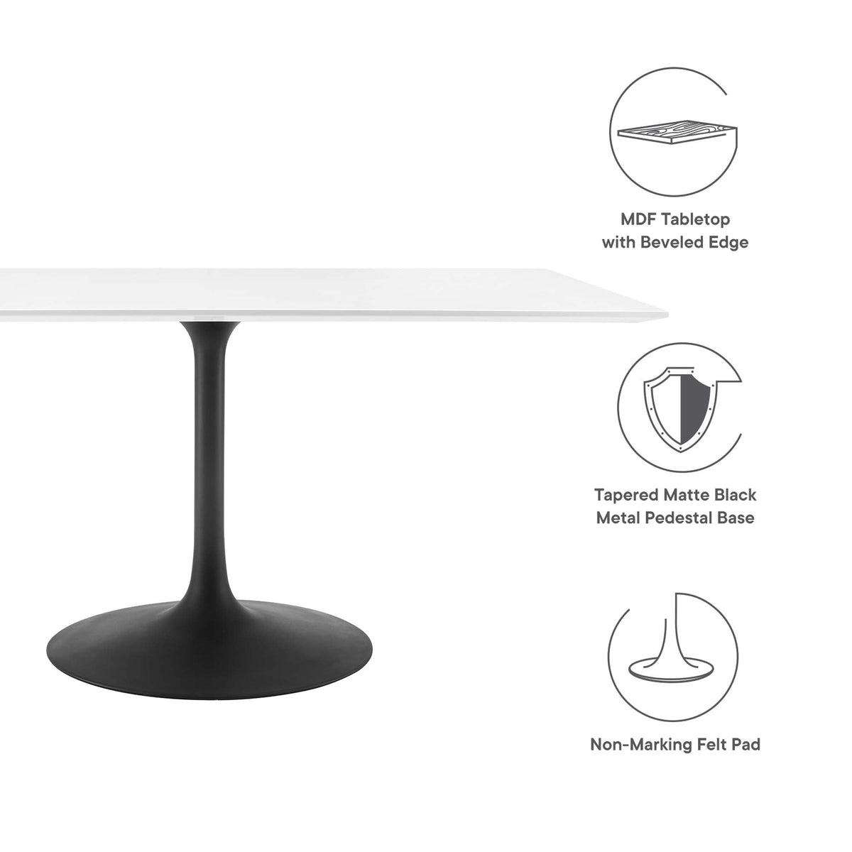 Lippa Rectangle Wood Dining Table - view 12