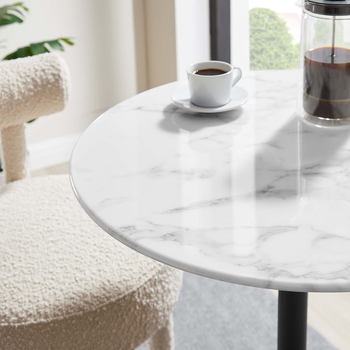 Lippa Round Artificial Marble Bar Table - view 33