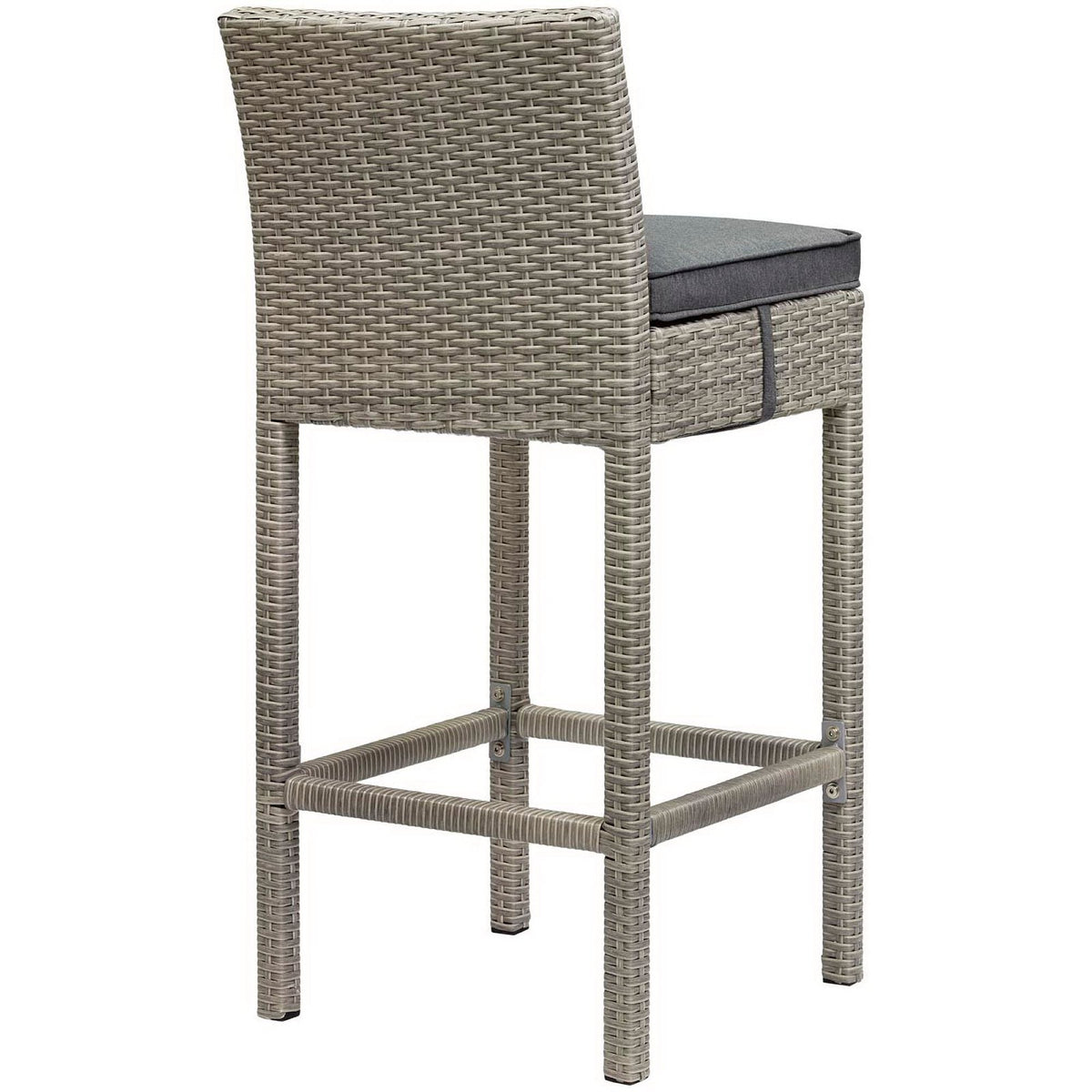 Conduit Outdoor Wicker Rattan Bar Stool Set of 2