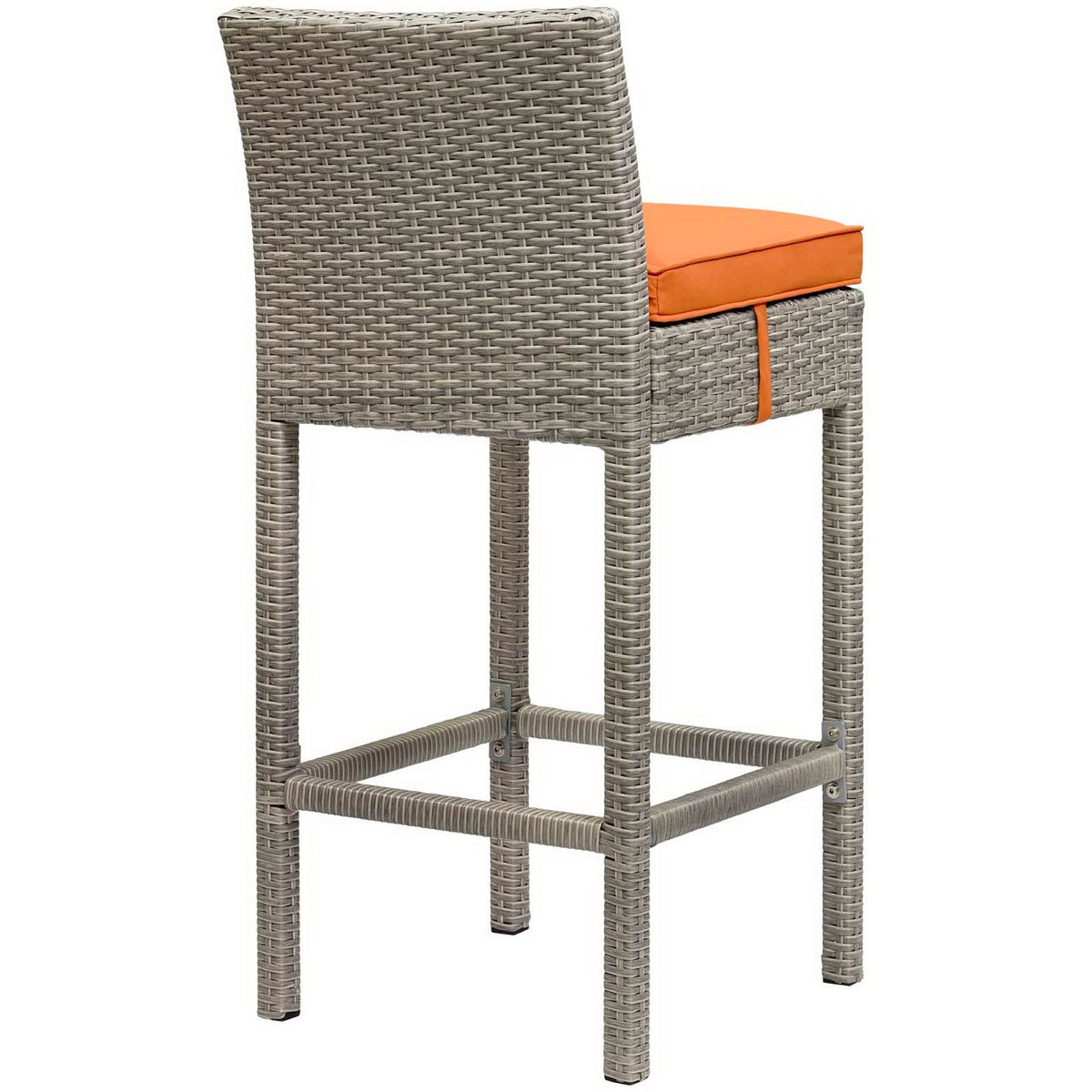 Conduit Outdoor Wicker Rattan Bar Stool Set of 2