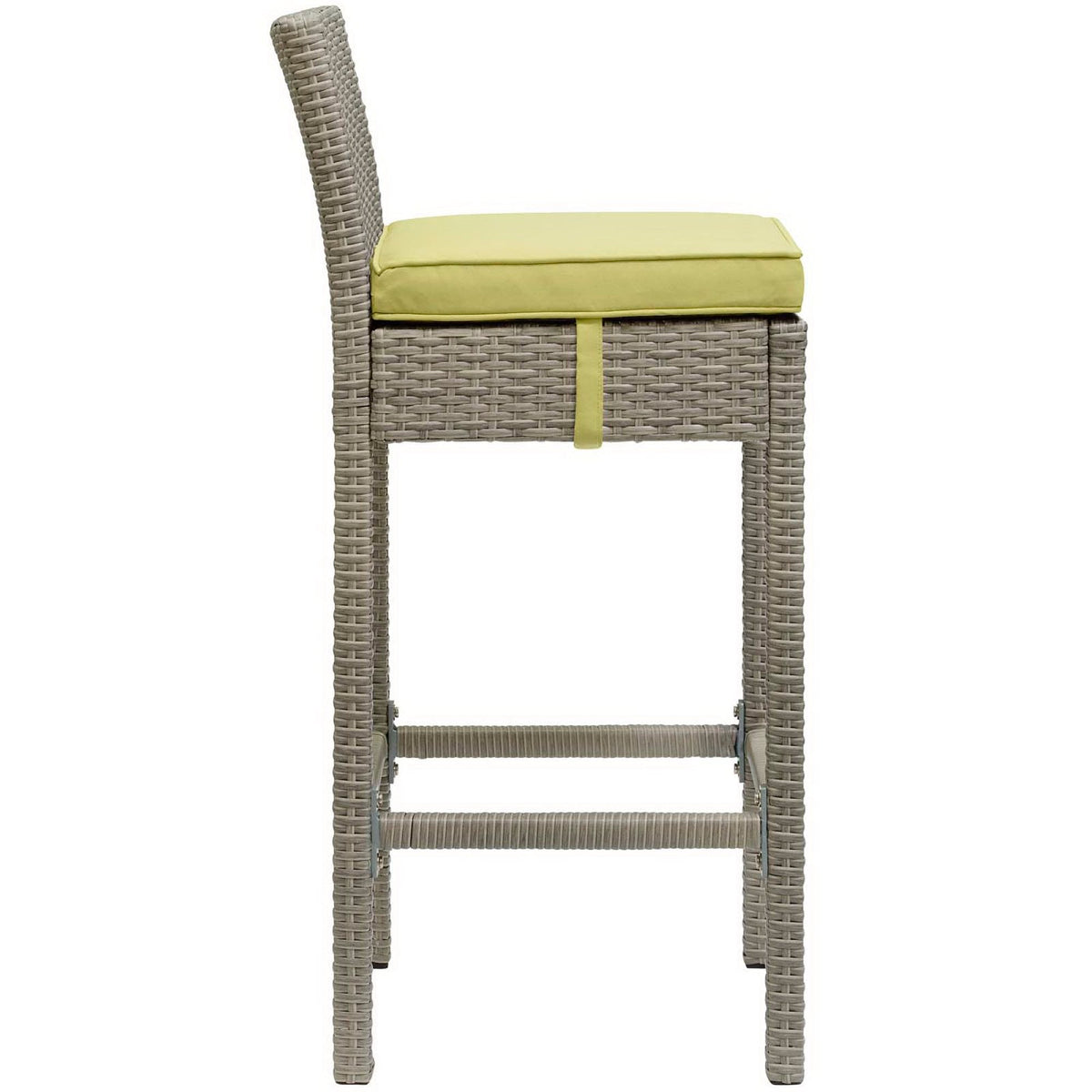 Conduit Outdoor Wicker Rattan Bar Stool Set of 2