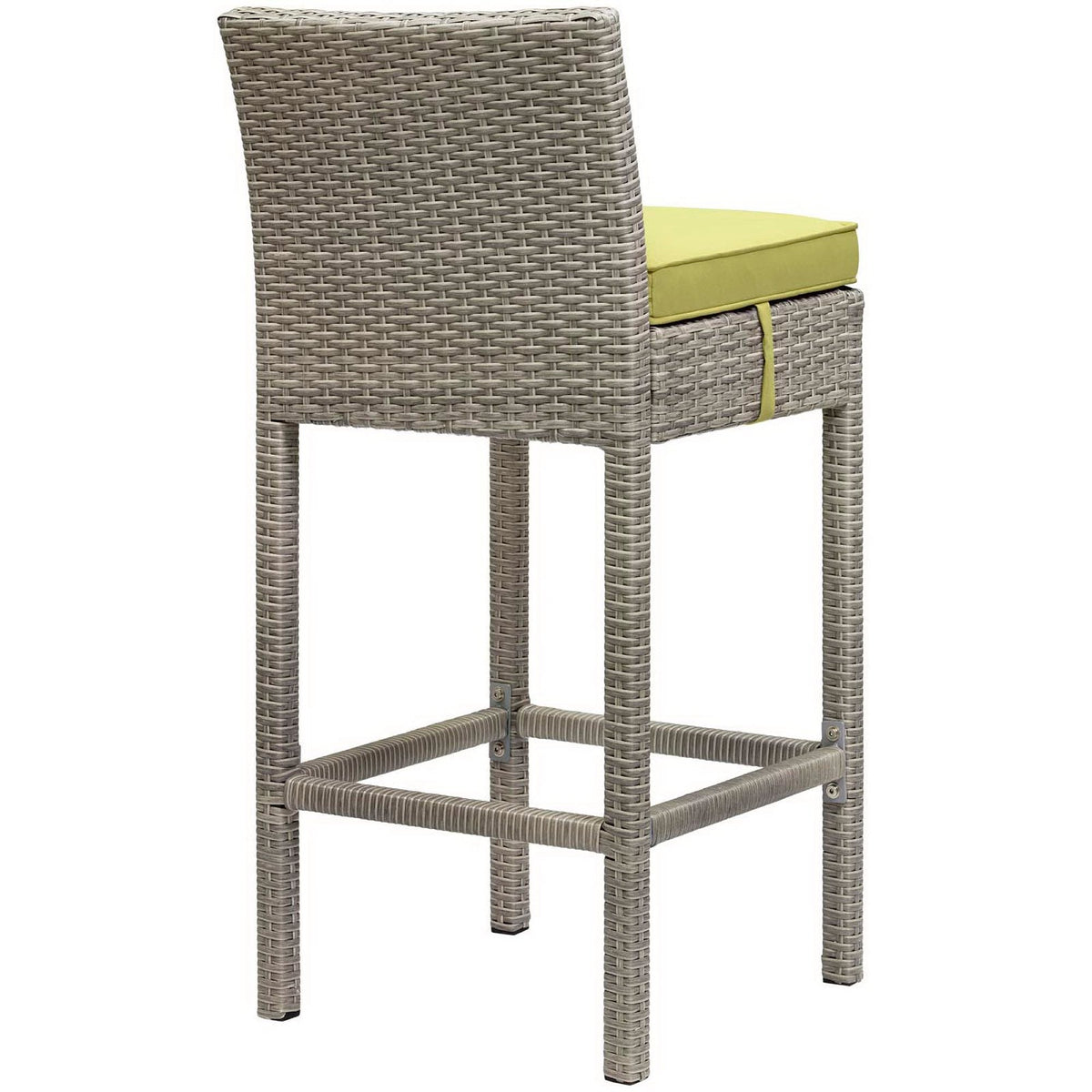 Conduit Outdoor Wicker Rattan Bar Stool Set of 2
