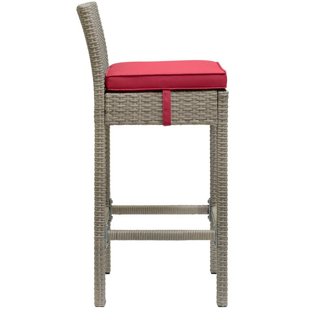 Conduit Outdoor Wicker Rattan Bar Stool Set of 2