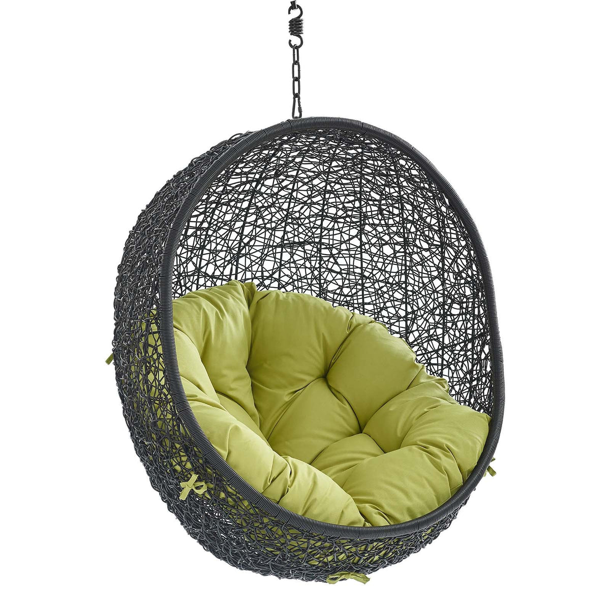 Encase Swing Outdoor Patio Lounge Chair Without Stand, Black Peridot - view 2