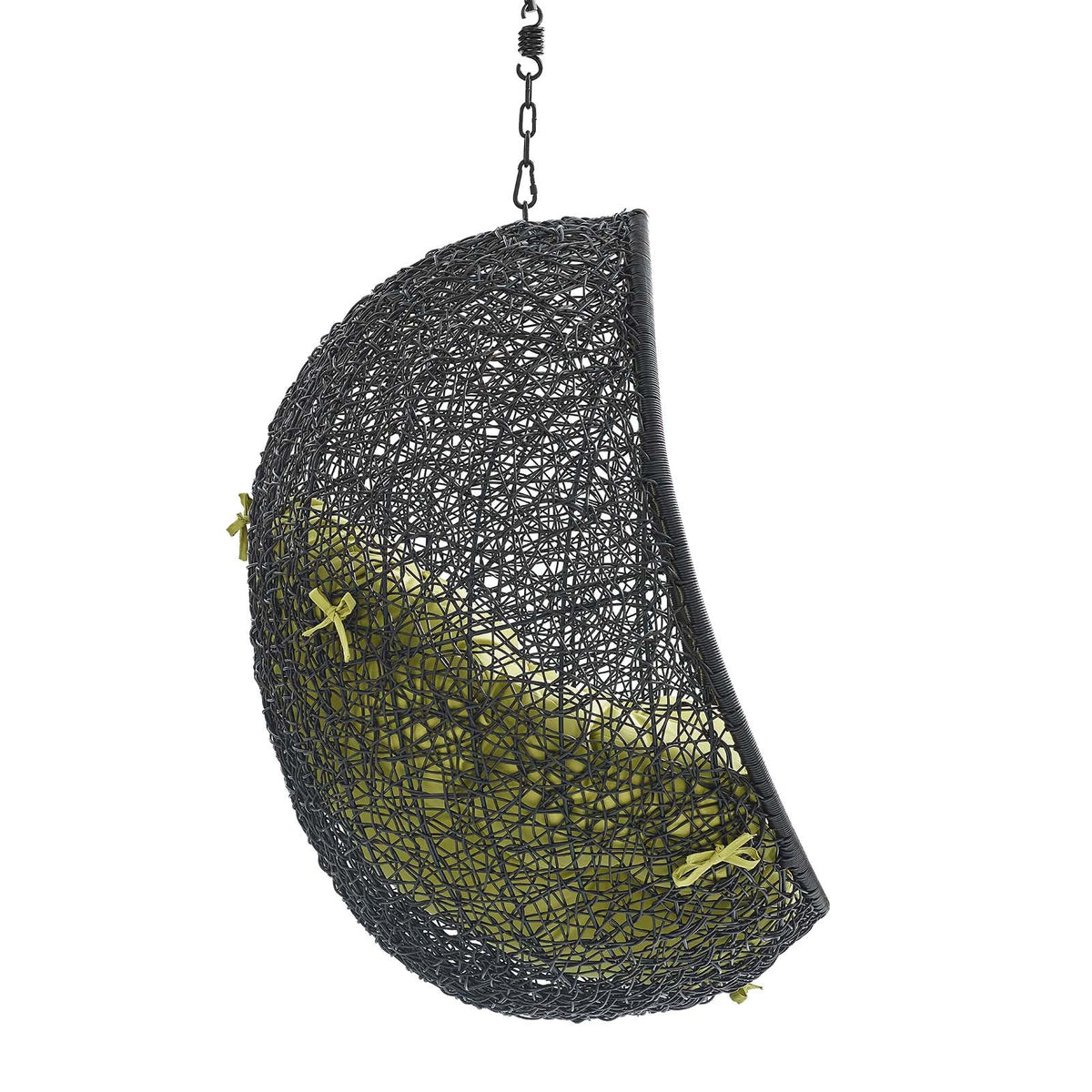 Encase Swing Outdoor Patio Lounge Chair Without Stand, Black Peridot - view 3