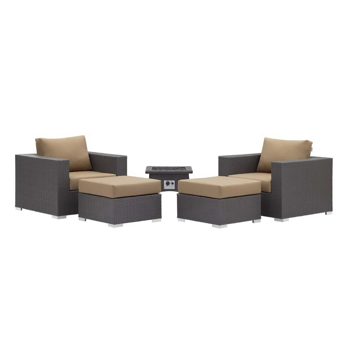 Convene 5 Piece Set Outdoor with Fire Pit