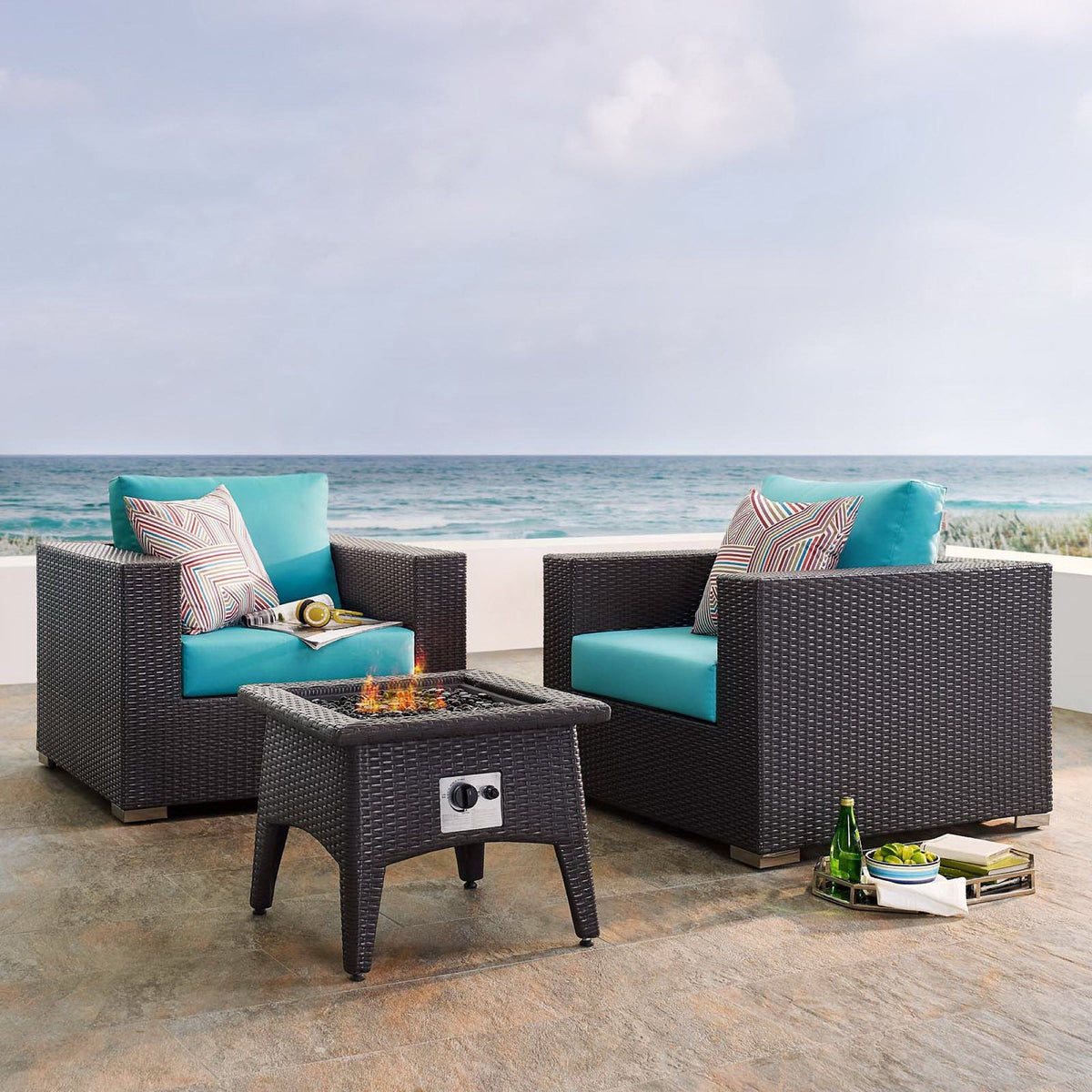 Convene 3 Piece Set Outdoor with Fire Pit