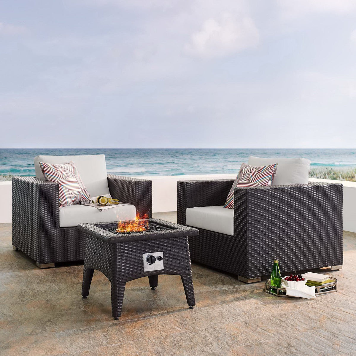 Convene 3 Piece Set Outdoor with Fire Pit