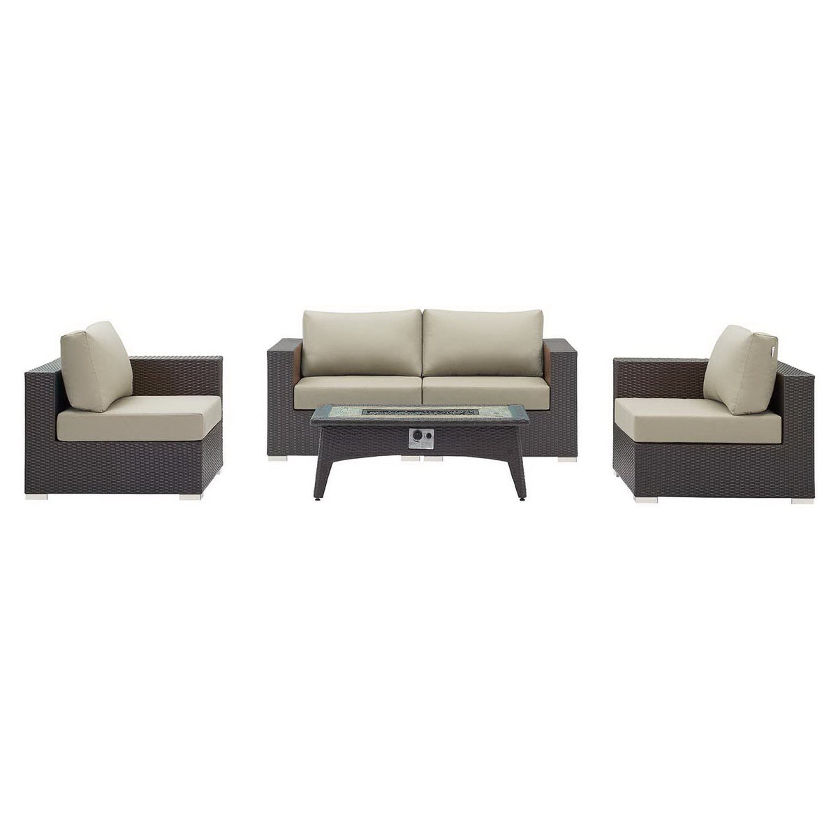 Convene 5 Piece Set Outdoor with Fire Pit