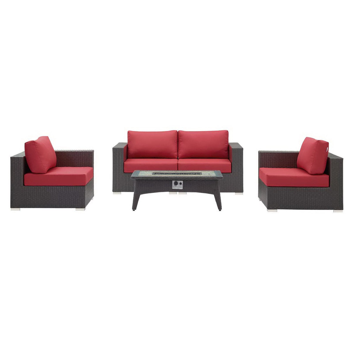 Convene 5 Piece Set Outdoor with Fire Pit