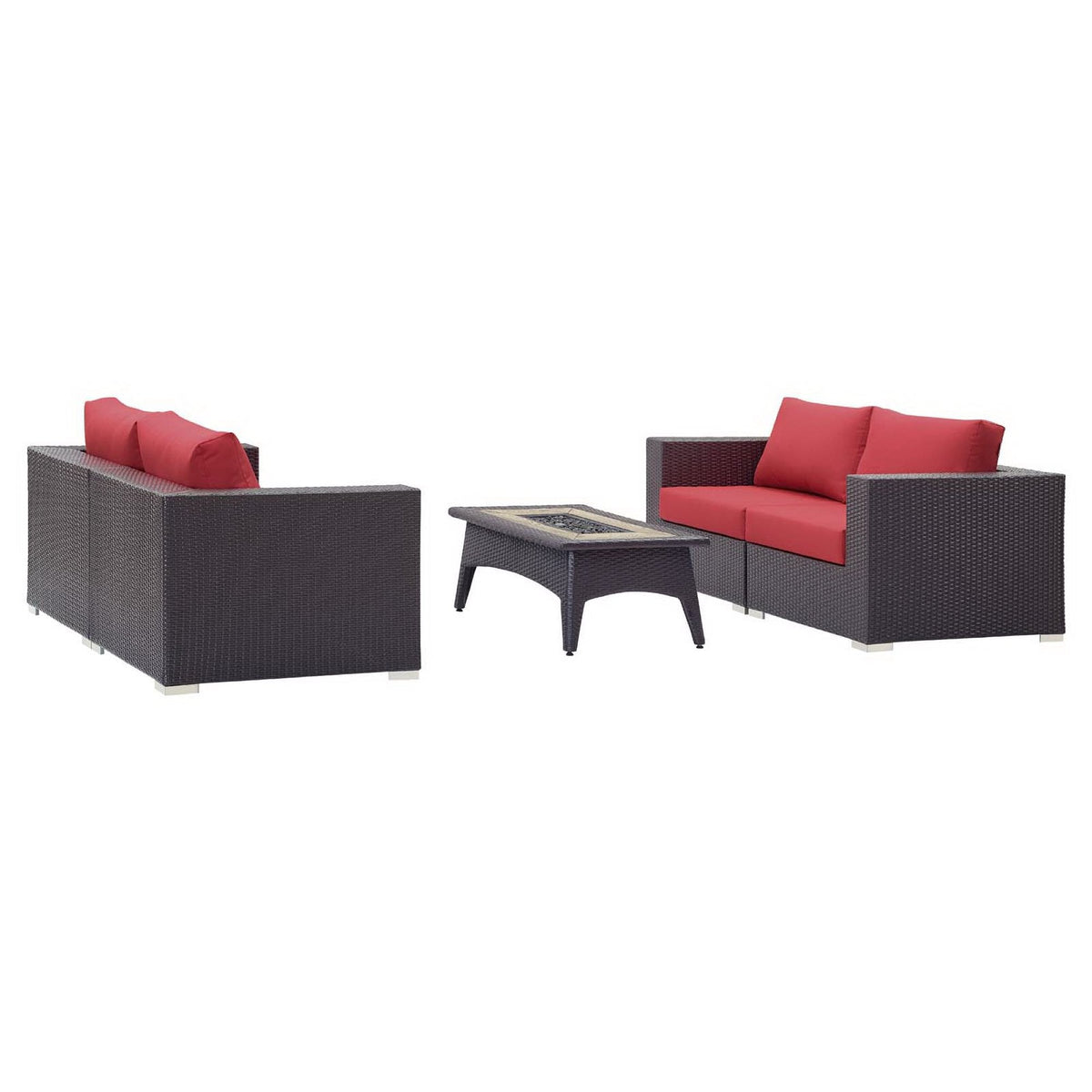 Convene 5 Piece Set Outdoor with Fire Pit