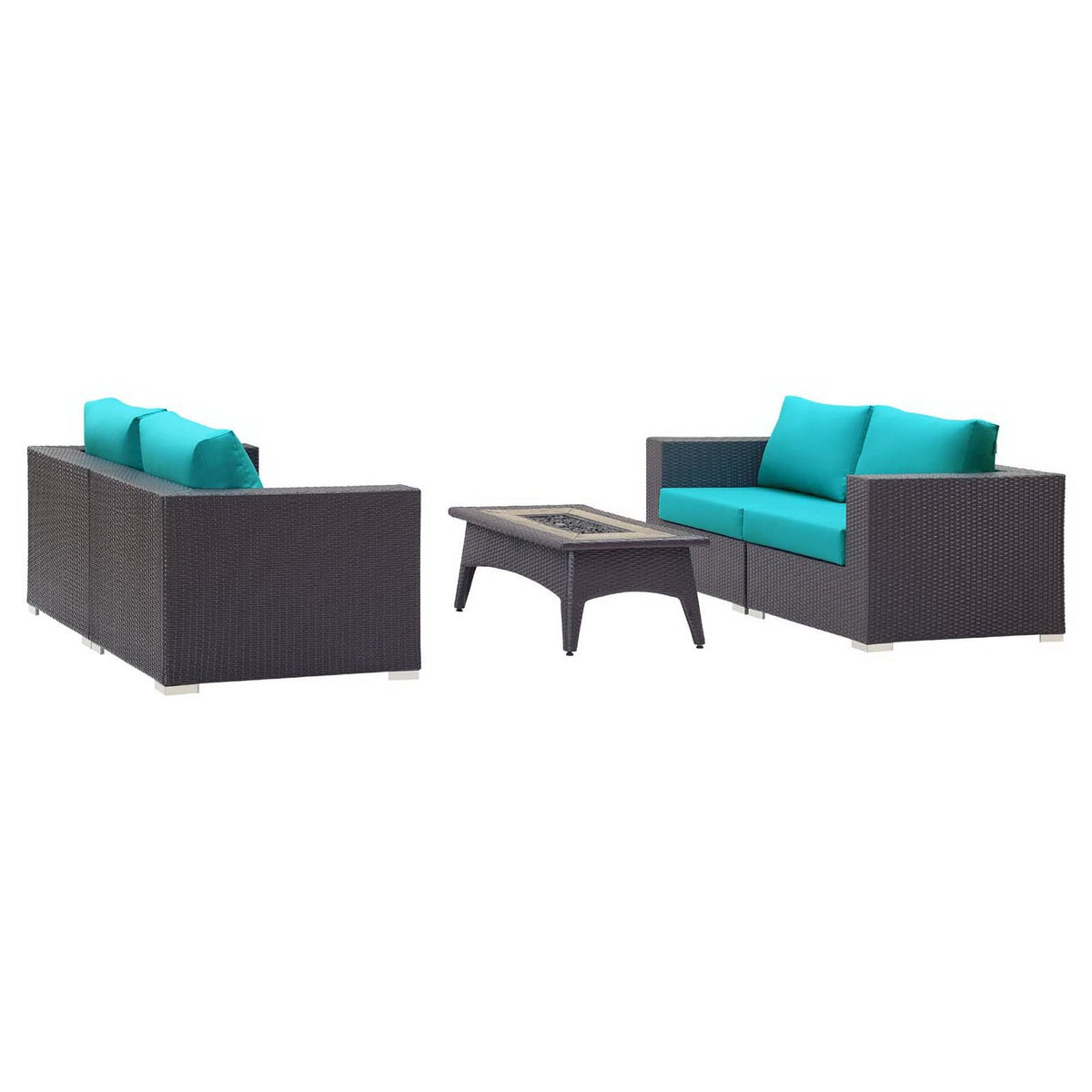 Convene 5 Piece Set Outdoor with Fire Pit